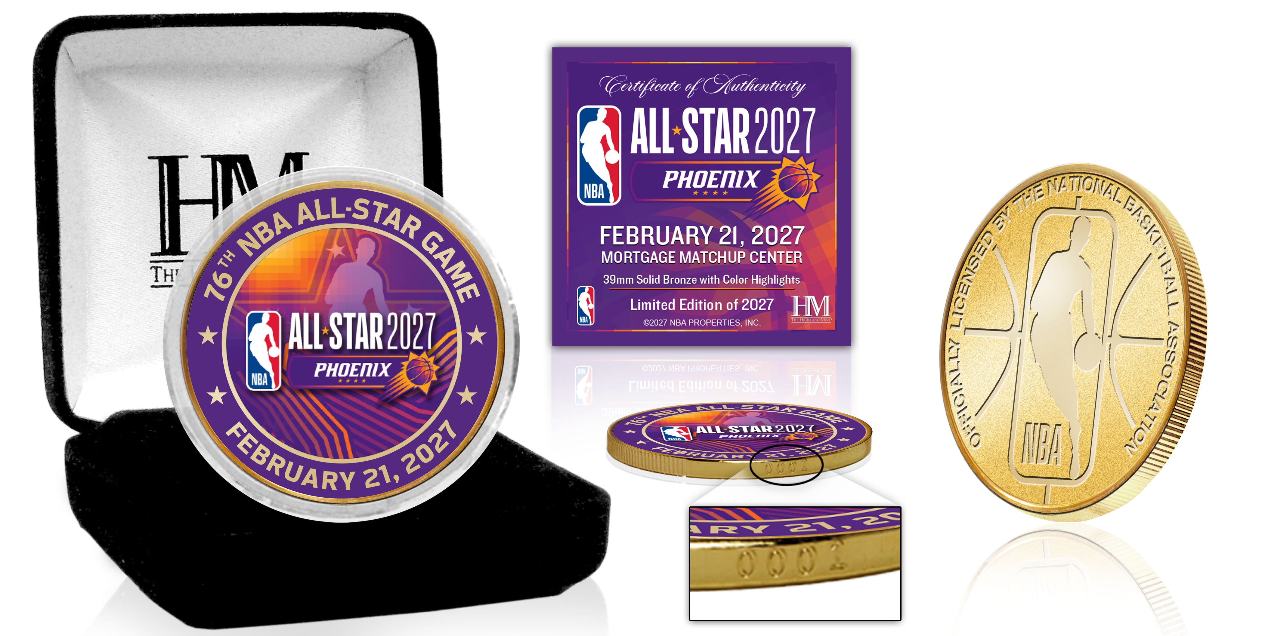 2027 NBA All-Star Game Bronze Color Coin
