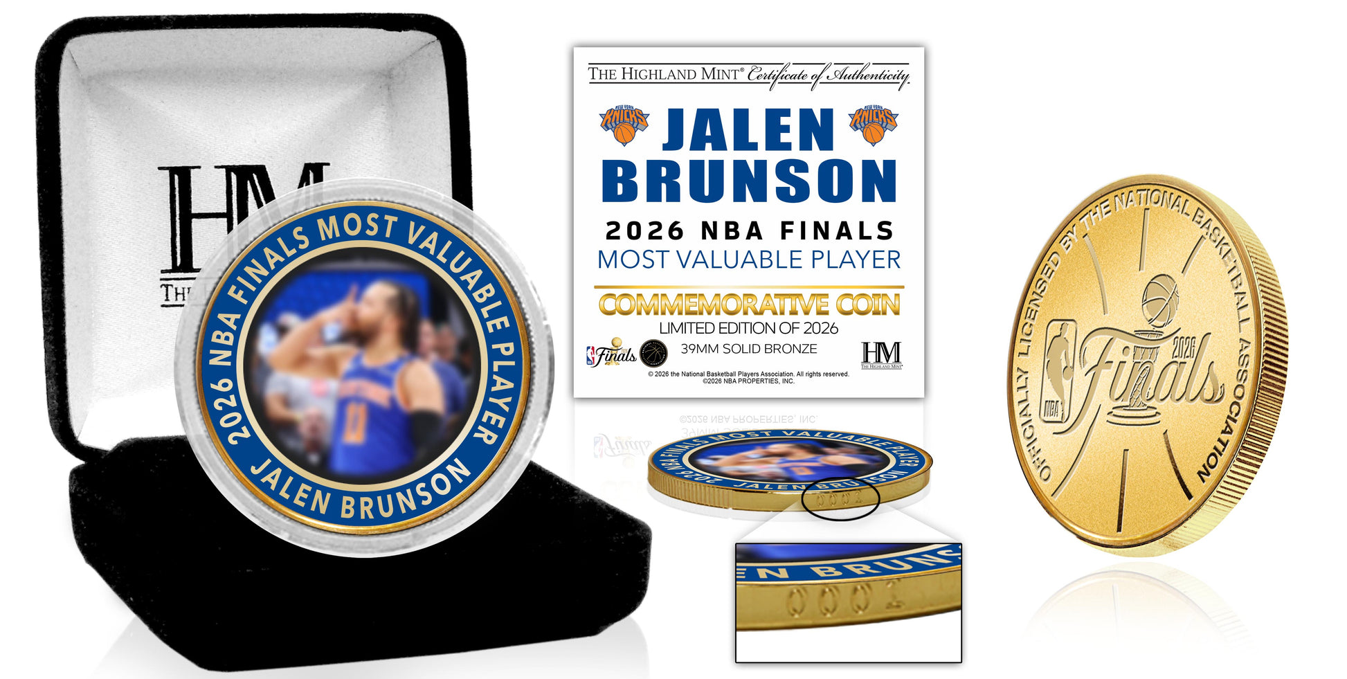 2026 NBA Finals MVP Award Bronze Color Coin