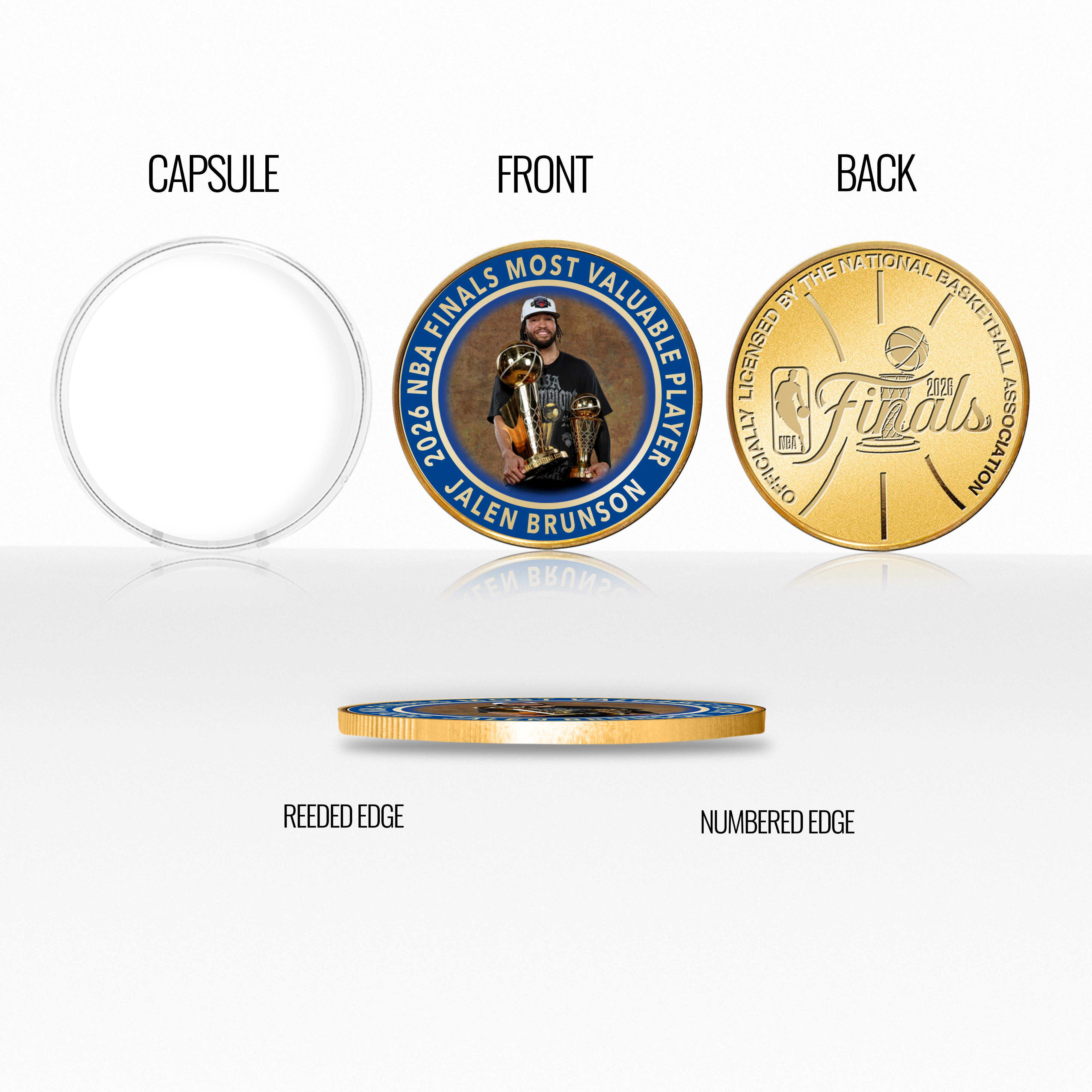 Jalen Brunson New York Knicks 2026 NBA Finals MVP Award Bronze Color Coin