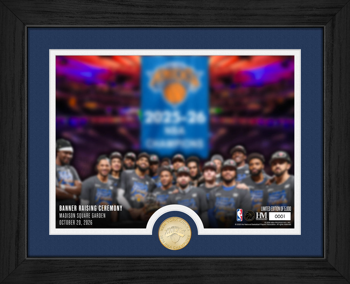 New York Knicks 2026 NBA Champions Banner Raising Ceremony Bronze Coin