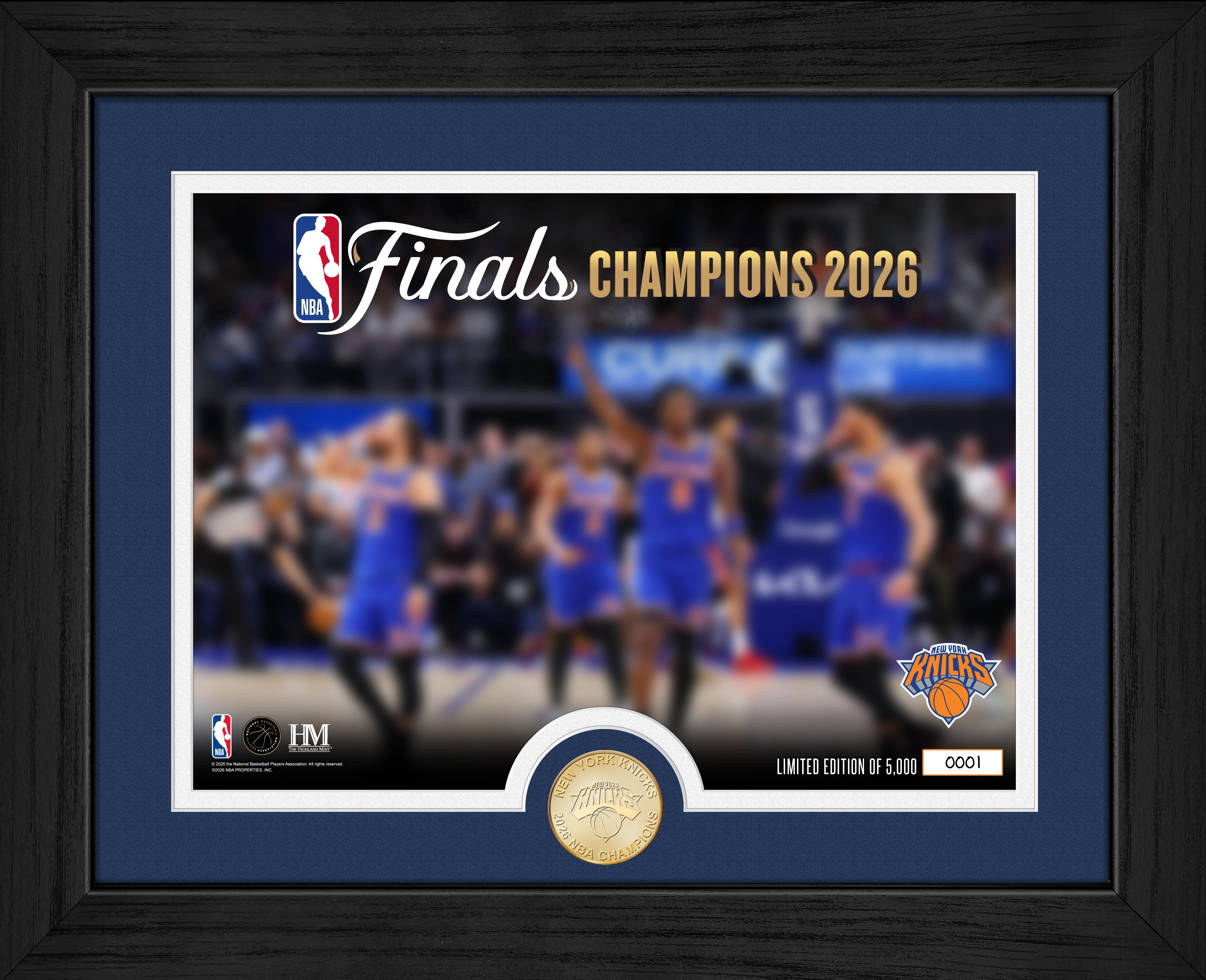 New York Knicks 2026 NBA Champions Celebration Bronze Coin Photo Mint