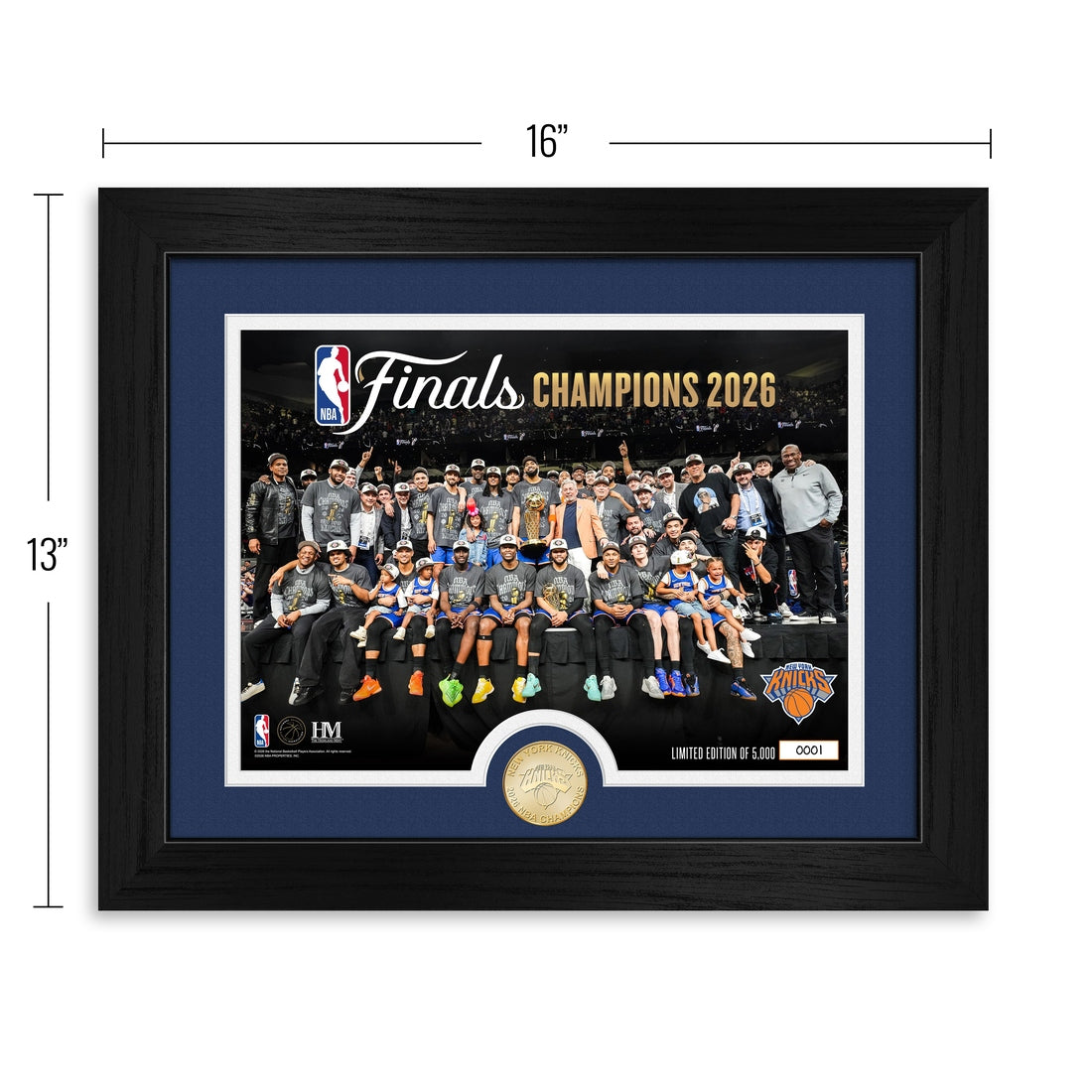 New York Knicks 2026 NBA Champions Celebration Bronze Coin Photo