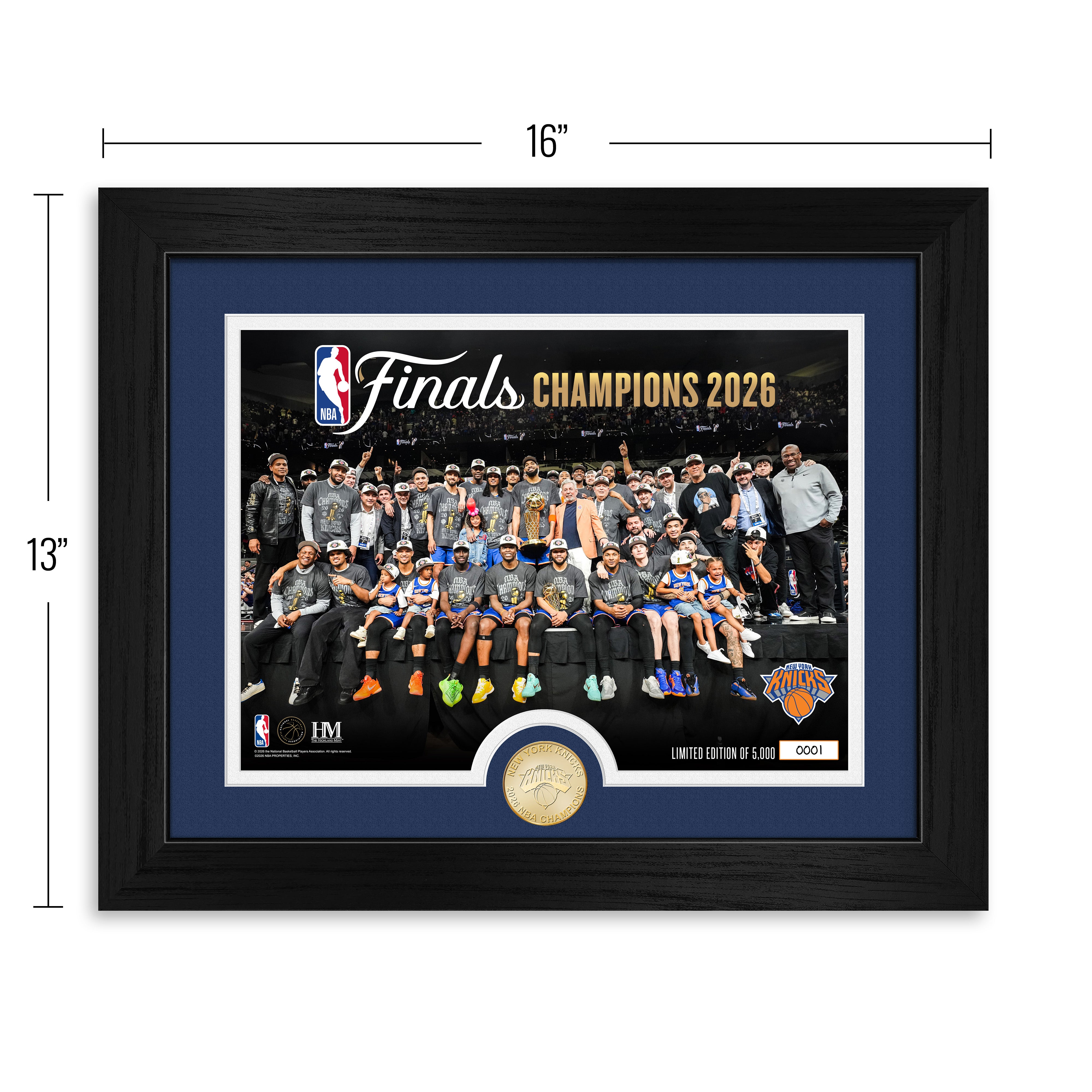 New York Knicks 2026 NBA Champions Celebration Bronze Coin Photo Mint