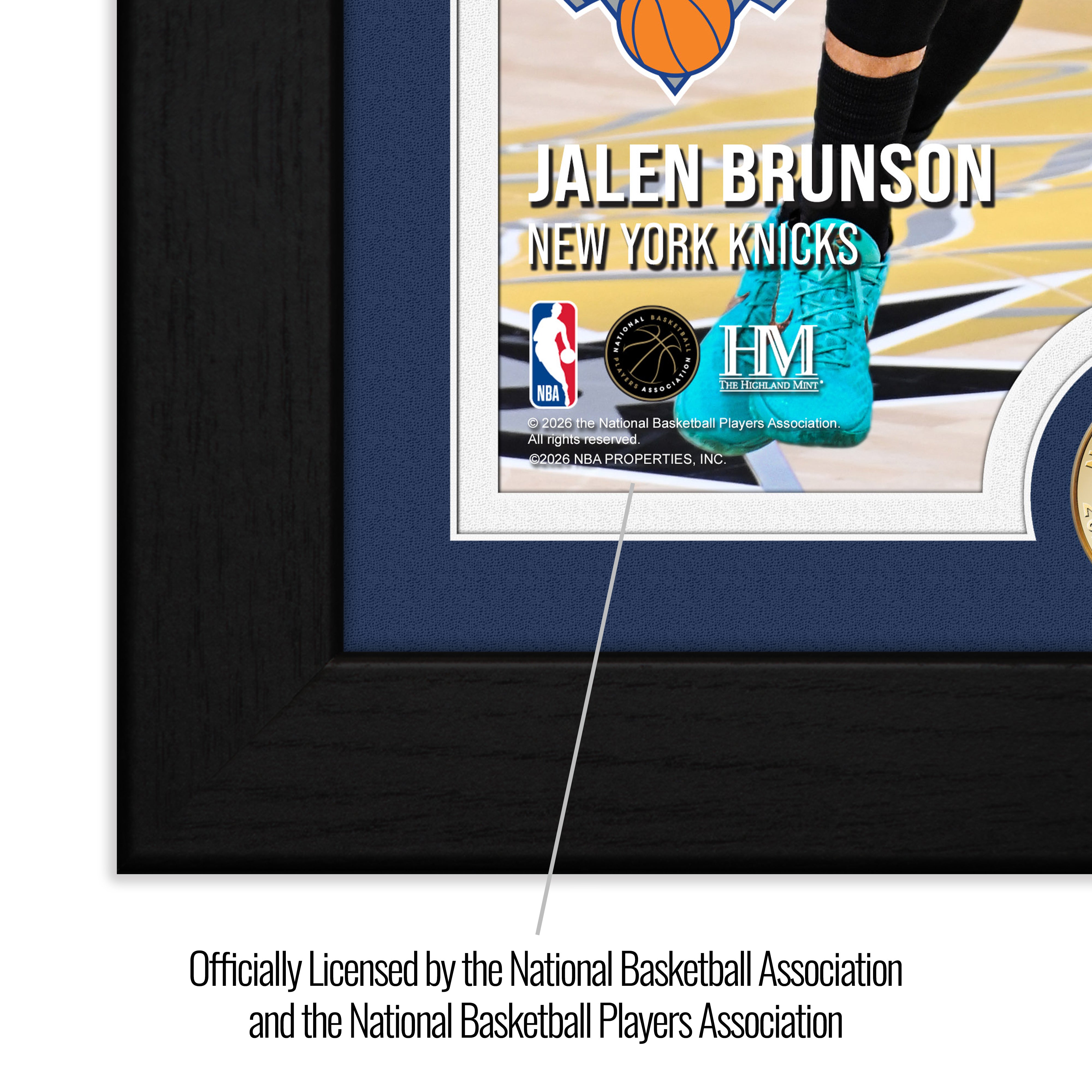 Jalen Brunson New York Knicks 2026 NBA Finals MVP Award Bronze Coin Photo Mint