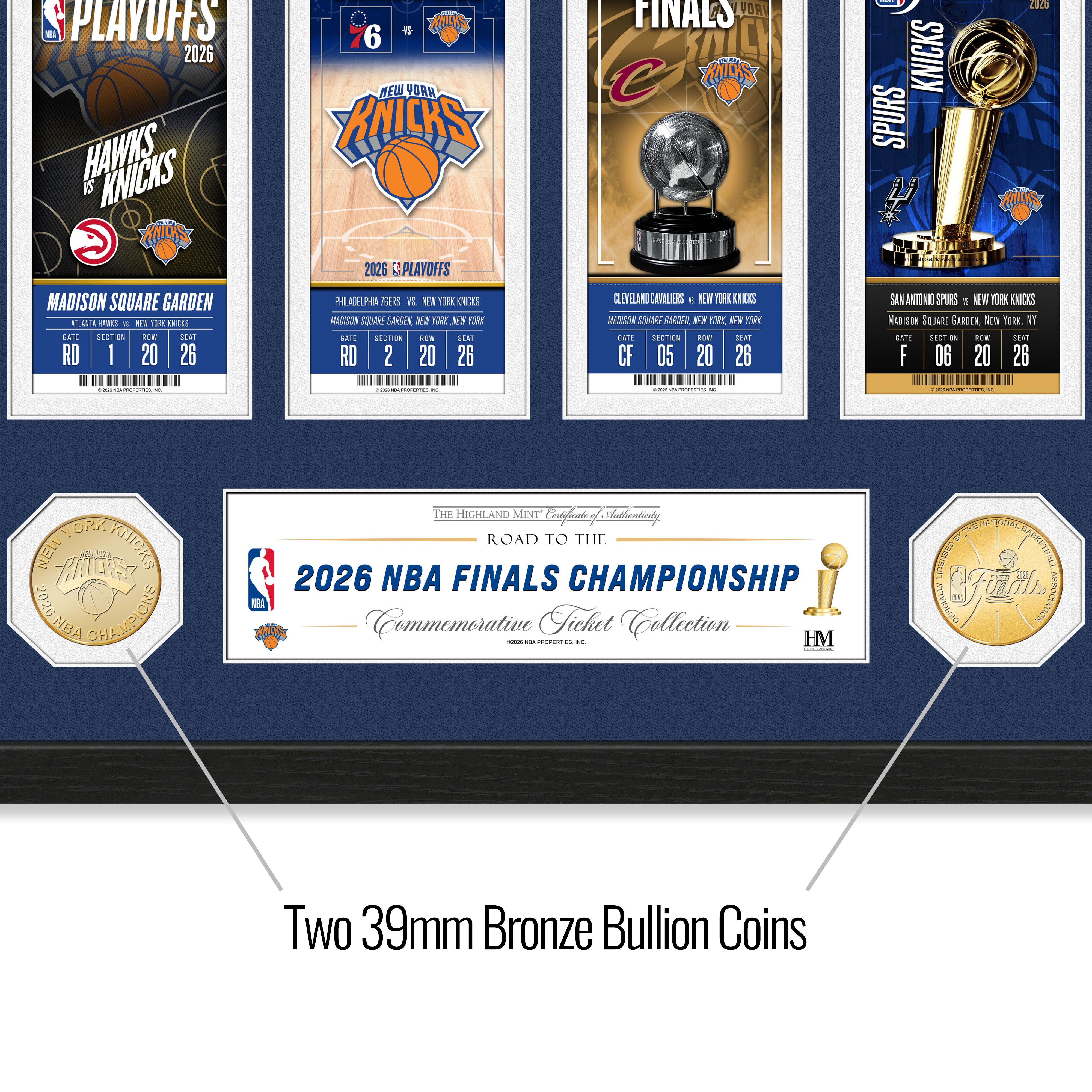 New York Knicks 2026 Road to the NBA Championship Bronze Coin