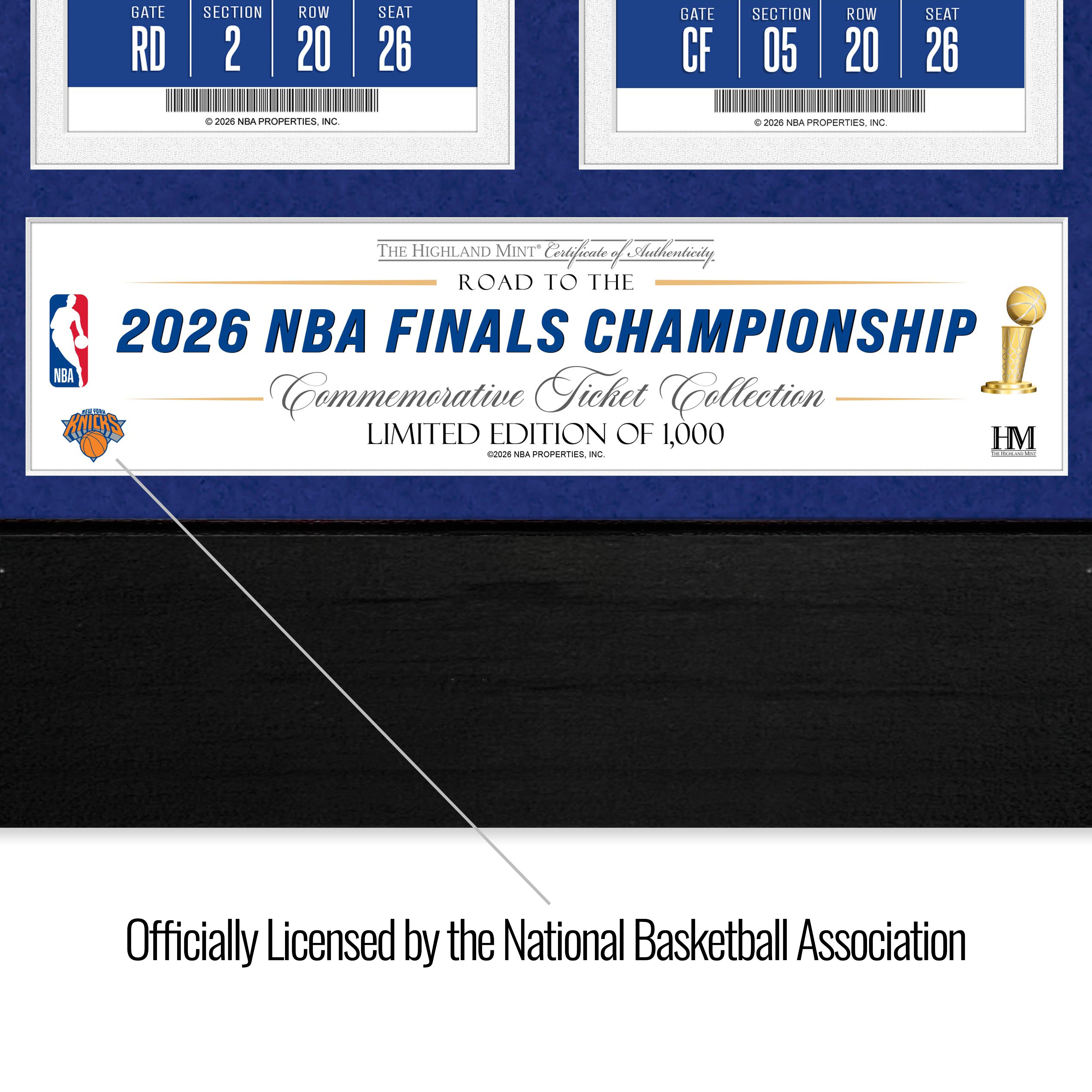 New York Knicks Deluxe 2026 Road to the NBA Championship Gold Coin Ticket Collection