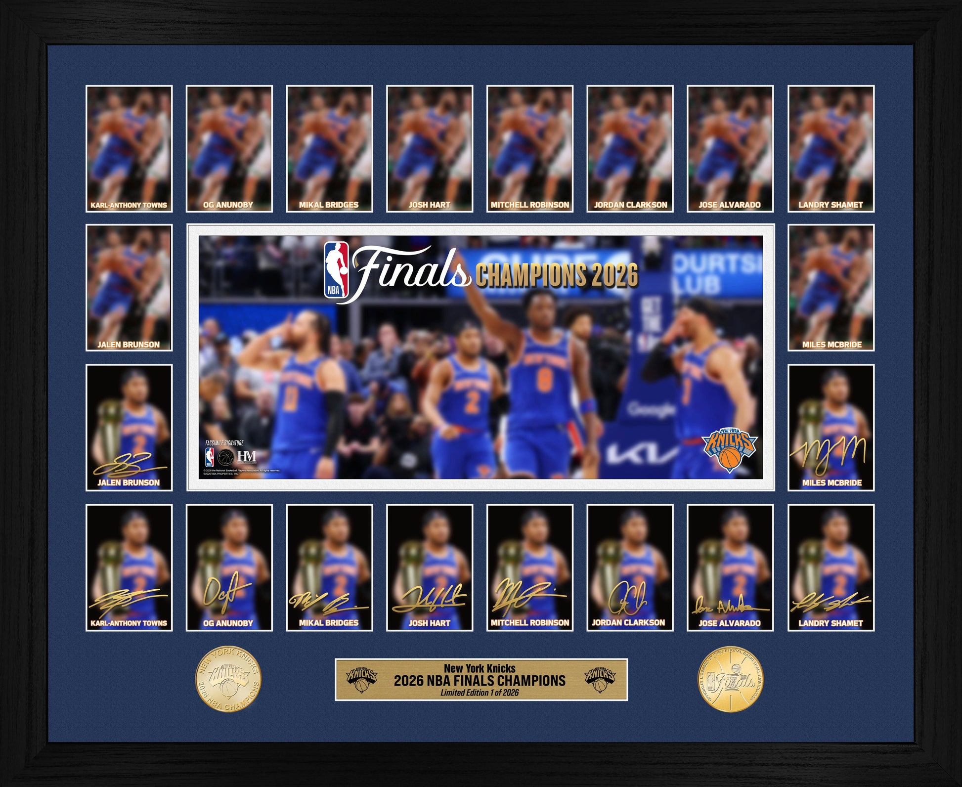 New York Knicks 2026 NBA Champions Memorable Moments Bronze Coin Photo Mint