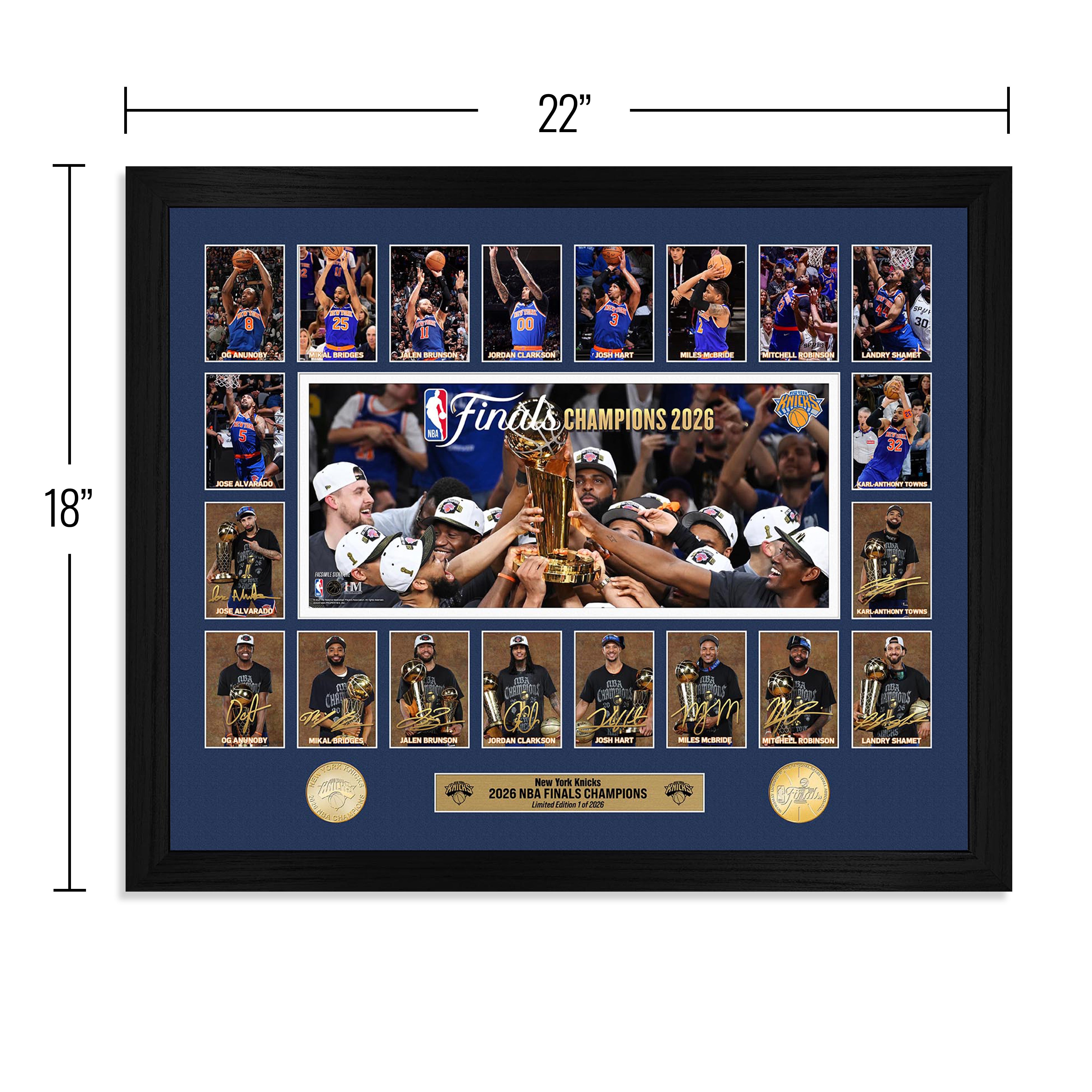 New York Knicks 2026 NBA Champions Memorable Moments Bronze Coin Photo Mint