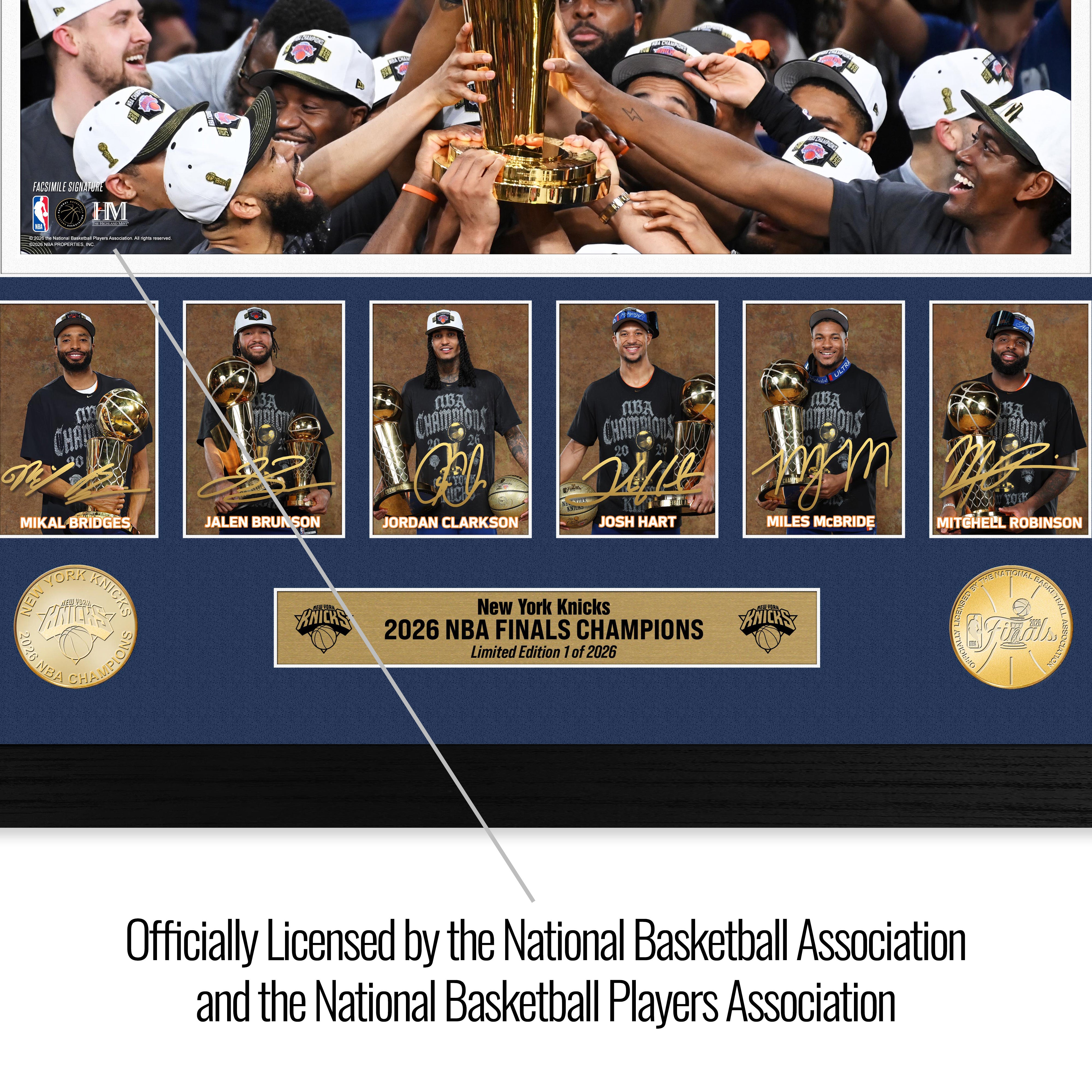 New York Knicks 2026 NBA Champions Memorable Moments Bronze Coin Photo Mint