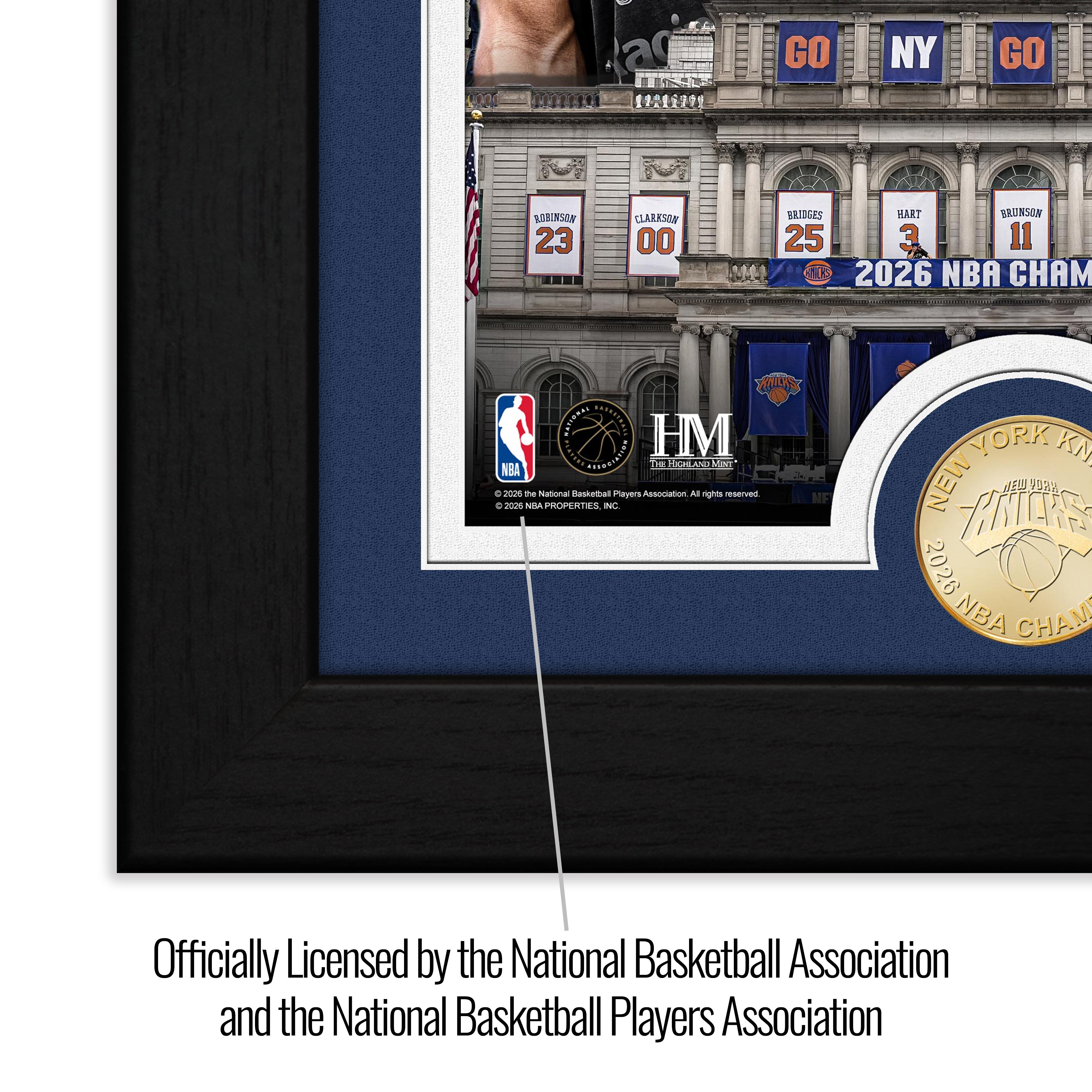 New York Knicks 2026 NBA Finals Champions Parade Bronze Coin Photo Mint