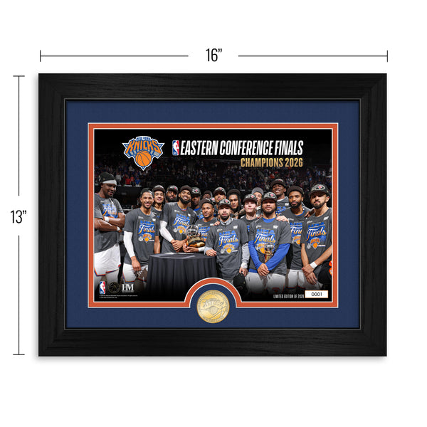 New York Knicks 2026 NBA Eastern Conference Champions Bronze Coin Celebration Photo Mint