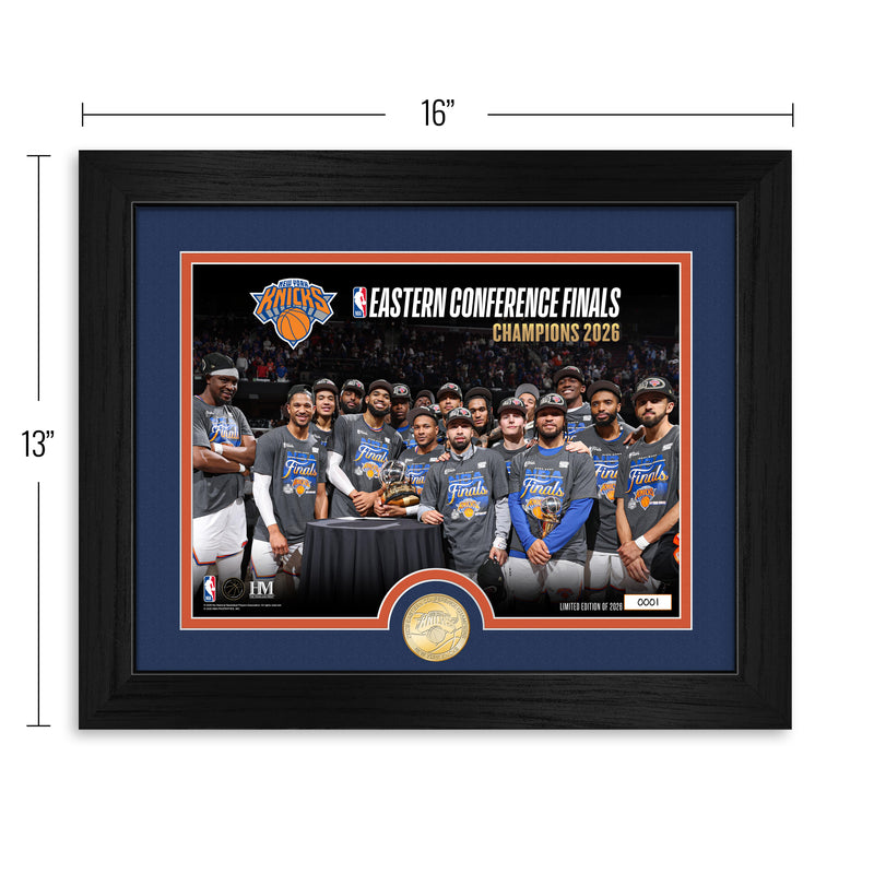 New York Knicks 2026 NBA Eastern Conference Champions Bronze Coin Celebration Photo Mint