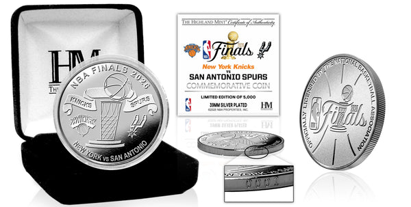 New York Knicks vs. San Antonio Spurs 2026 NBA Finals Championship Dueling Silver Coin