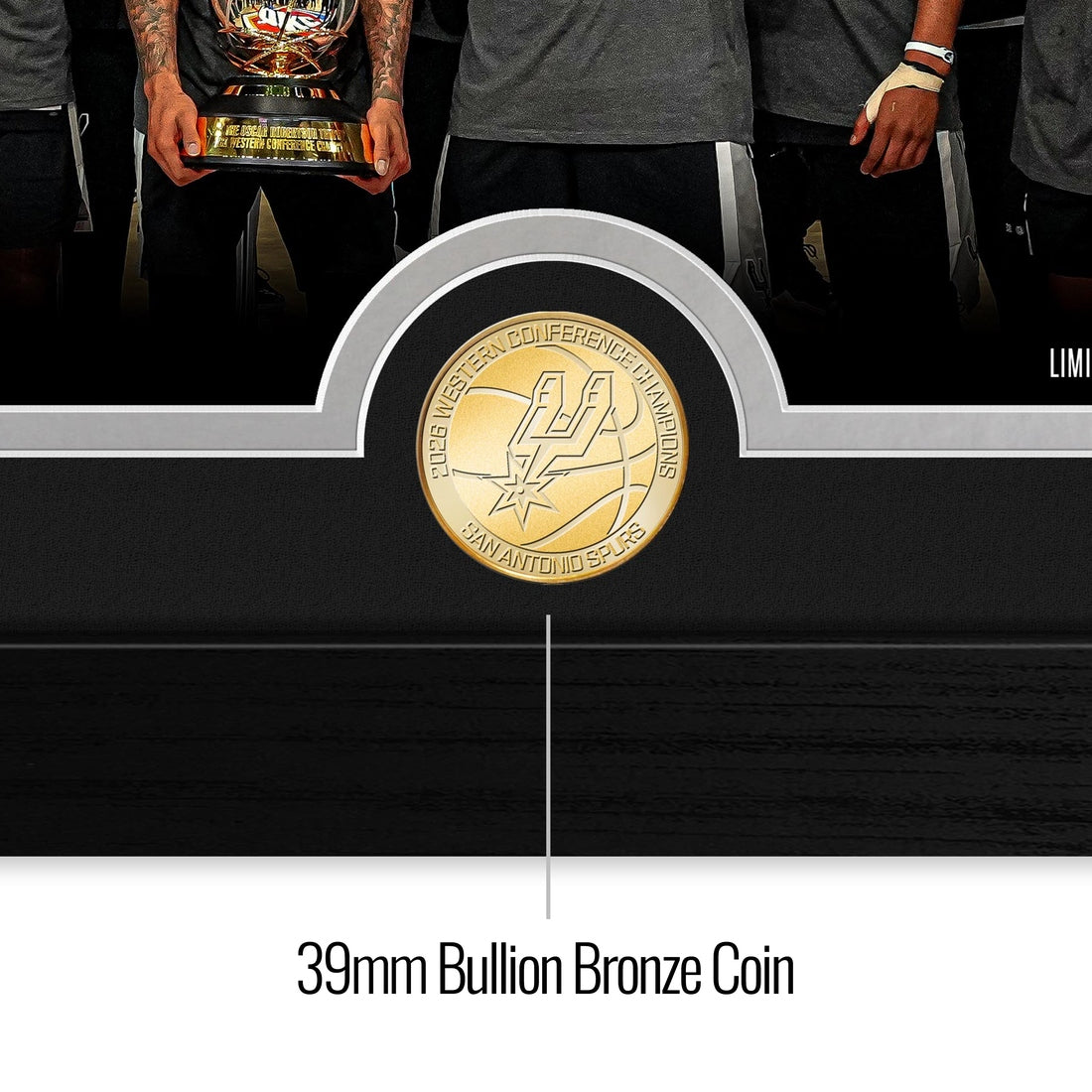 San Antonio Spurs 2026 NBA Western Conference Champions Bronze Coin Celebration Photo Mint
