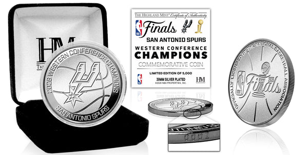 San Antonio Spurs 2026 NBA Western Conference Champions Silver Coin 