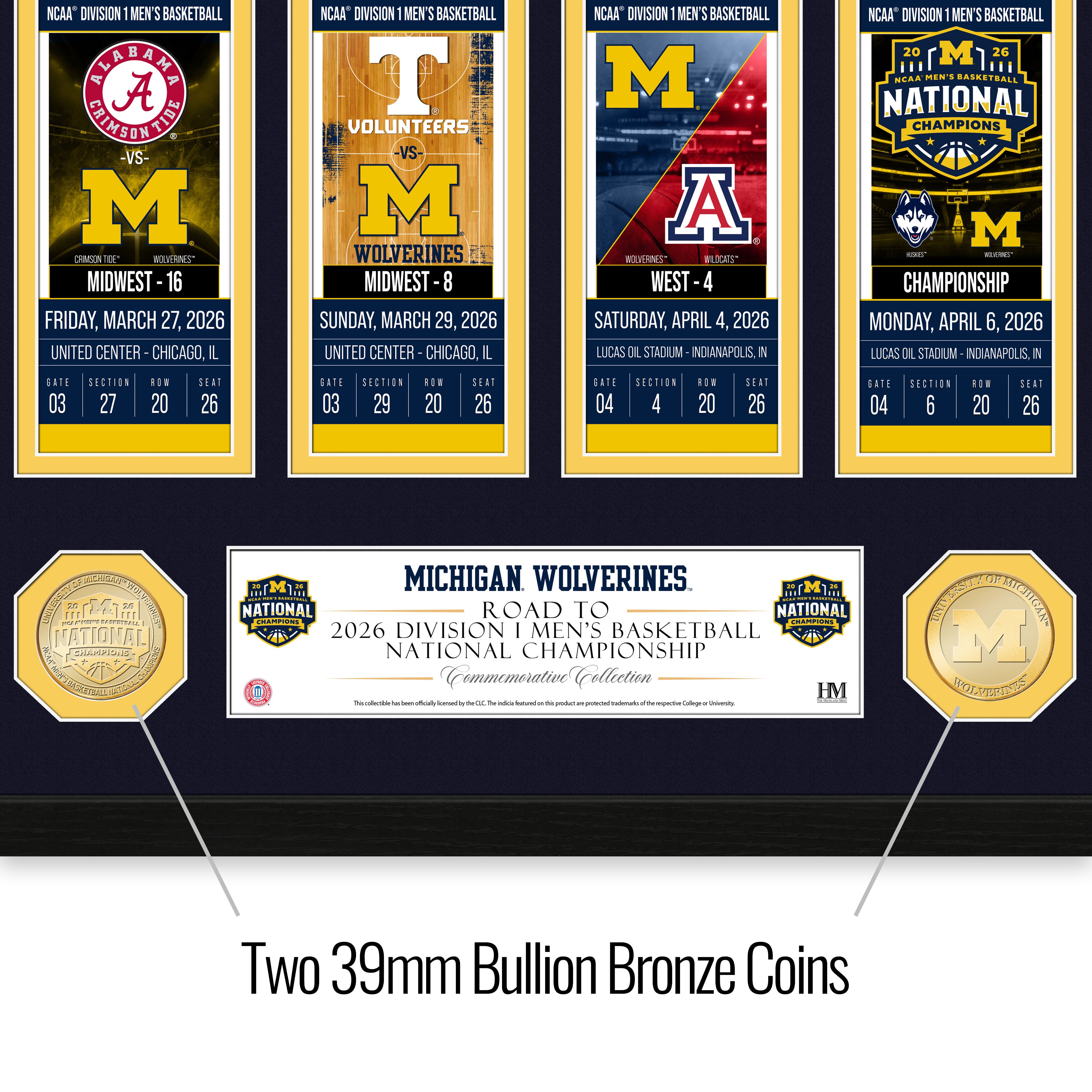 Michigan Wolverines 2026 NCAA Men's Basketball Road to the