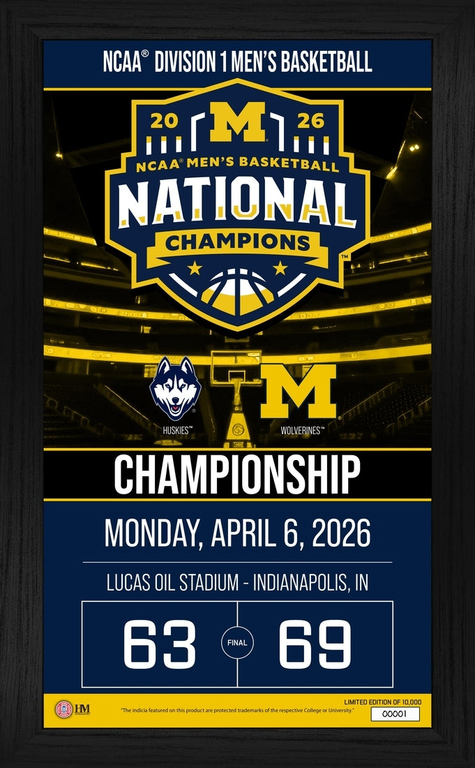 Michigan Wolverines 2026 NCAA Men's Basketball Champions Game Day