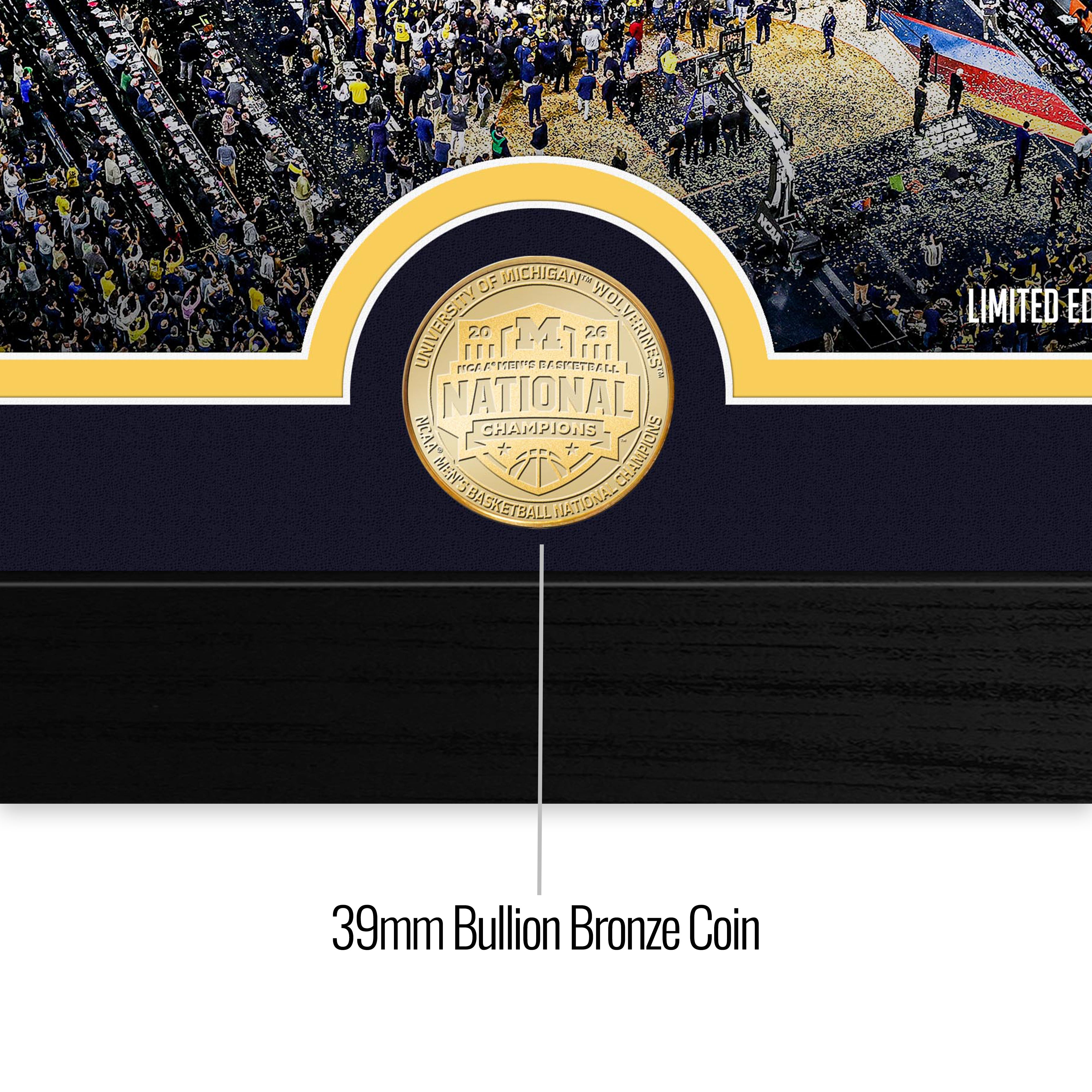 Michigan Wolverines 2026 NCAA Men’s Basketball National Champions Celebration Photo Mint