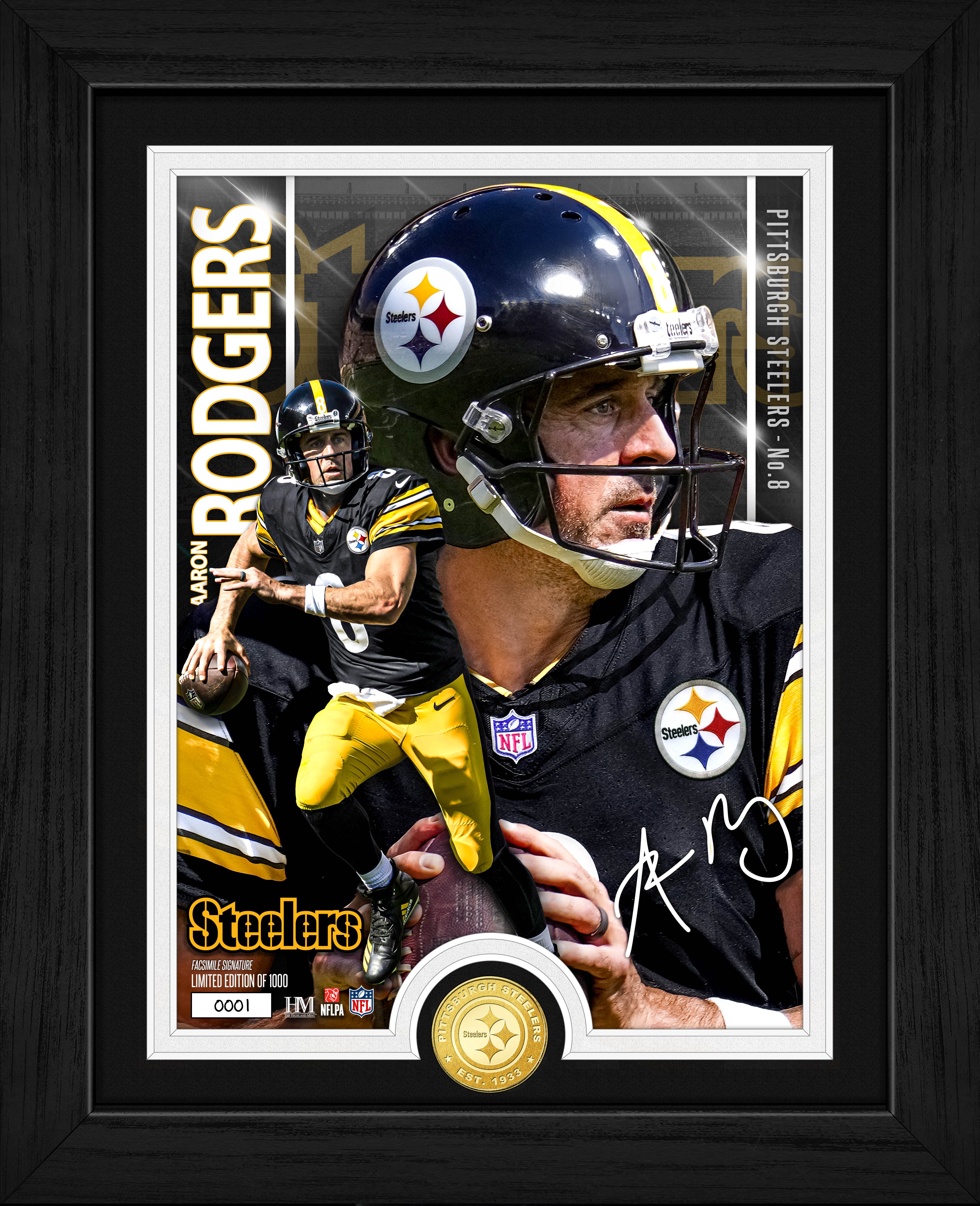 Aaron Rodgers Artist Proof Bronze Coin Photo Mint