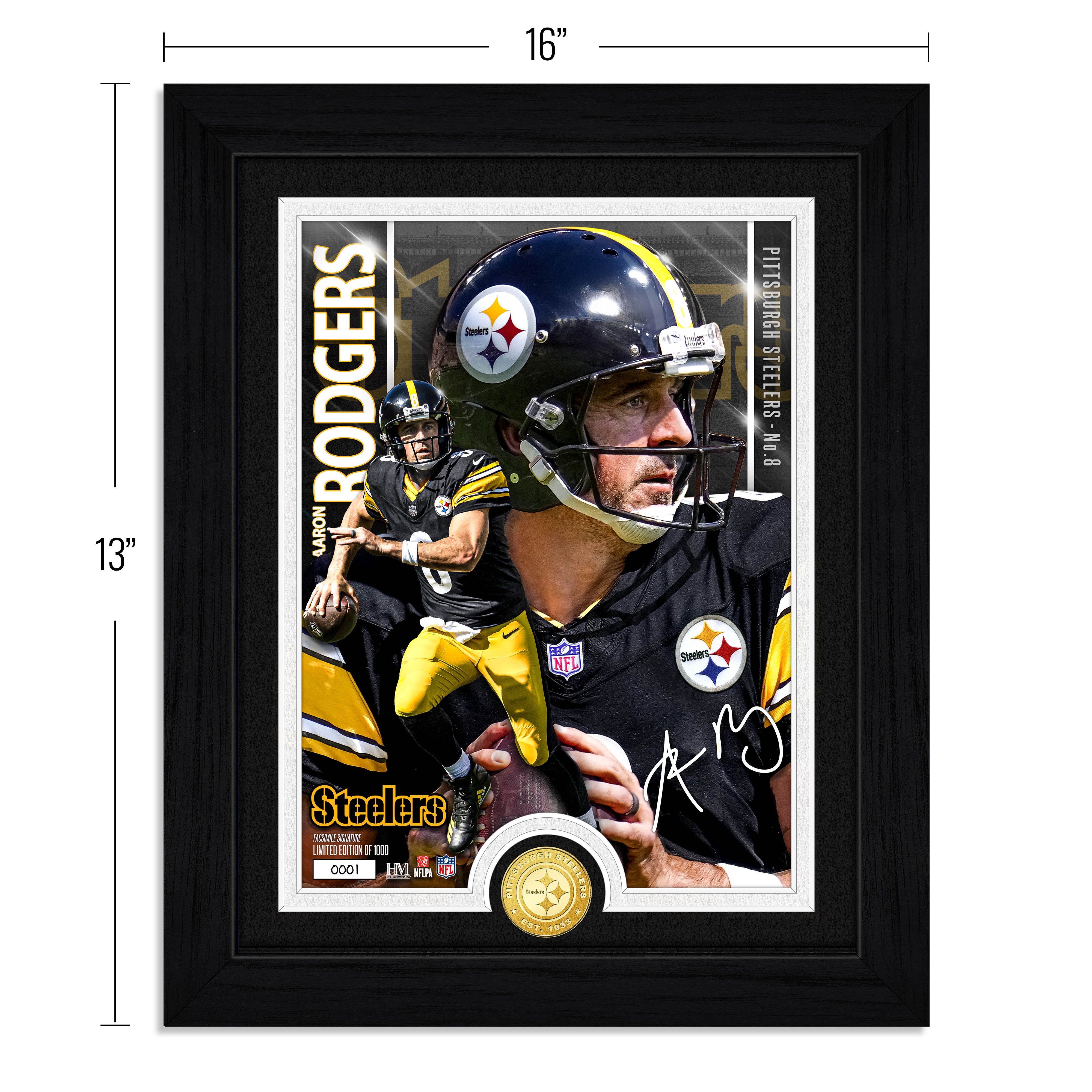 Aaron Rodgers Artist Proof Bronze Coin Photo Mint