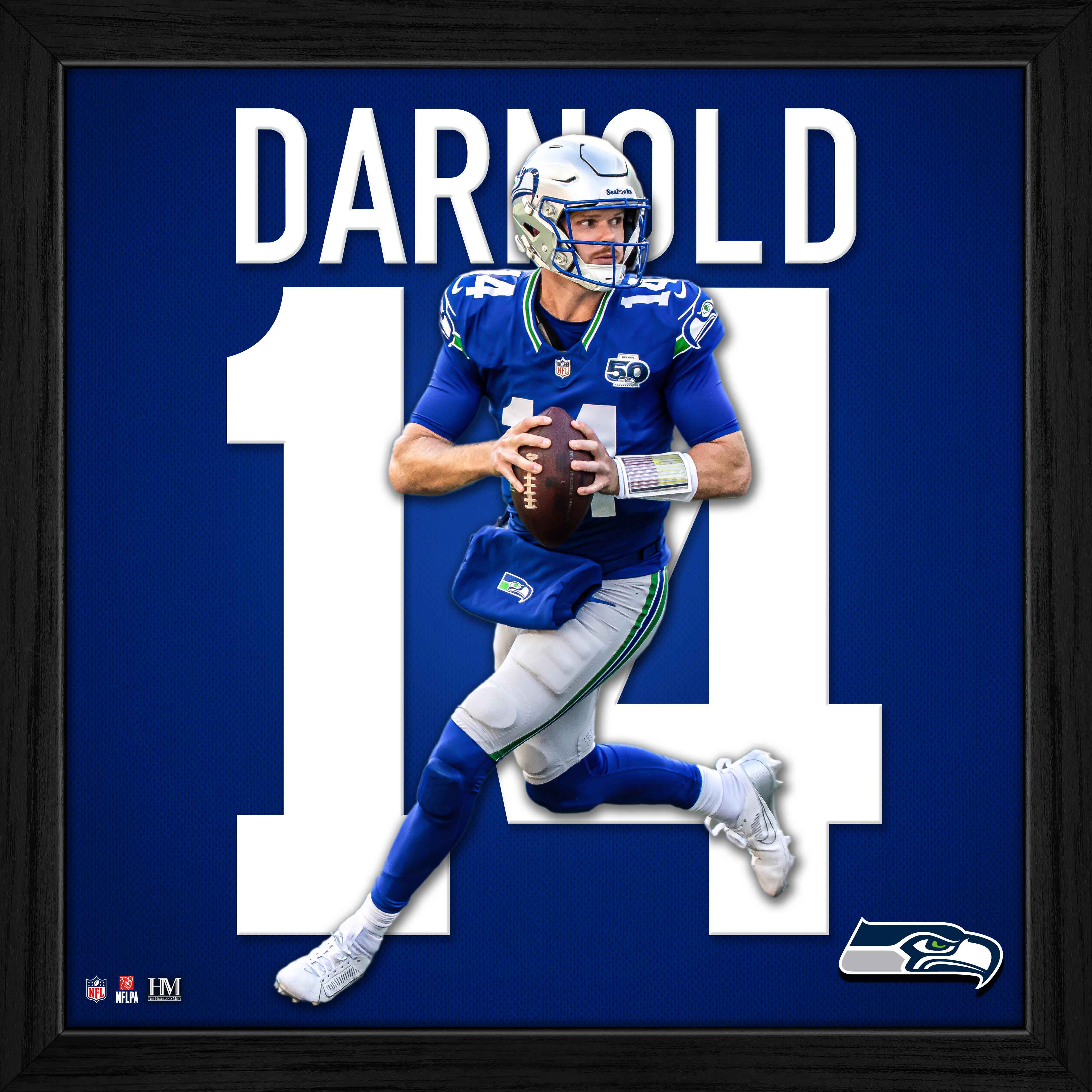 Sam Darnold Seattle Seahawks Impact Jersey Frame
