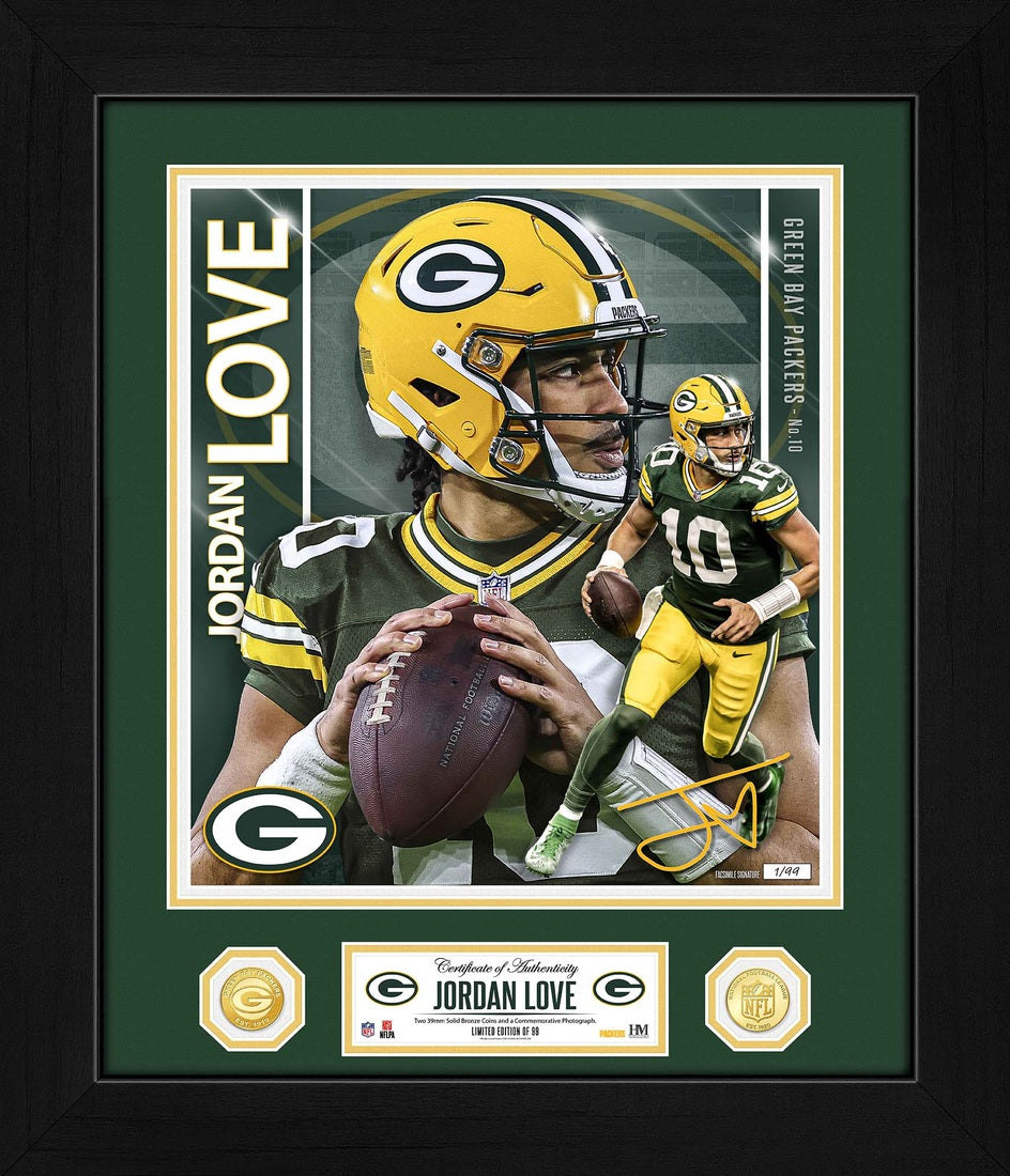 Jordan Love Green Bay Packers Special Edition Bronze Coin Photomint