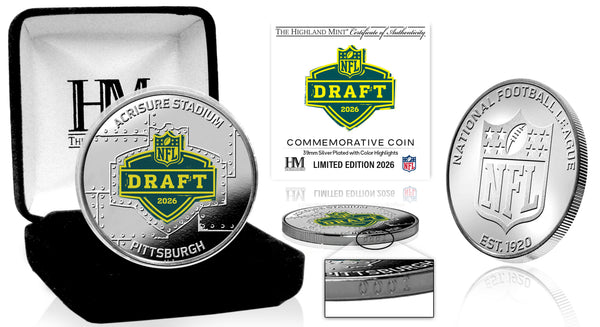 2026 NFL Draft Silver Plated Color Coin