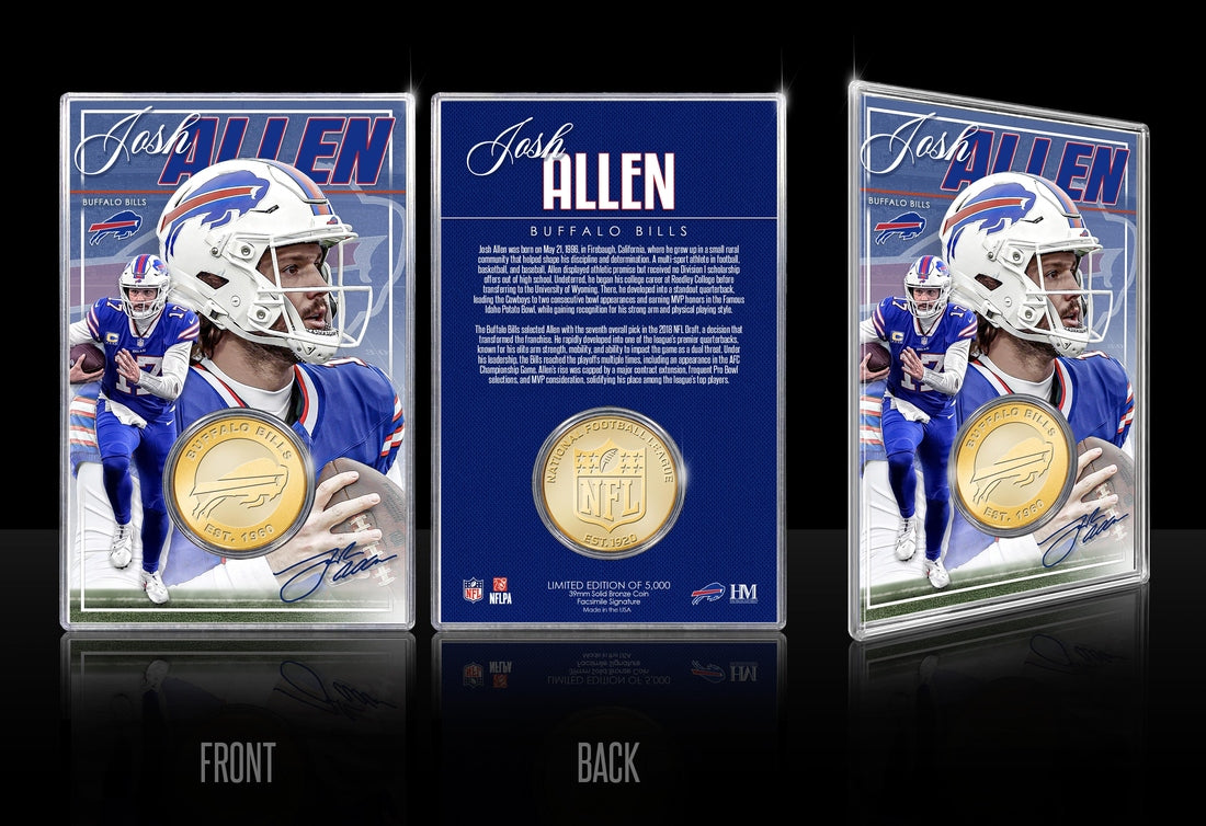 Josh Allen Buffalo Bills Bronze Coin Card