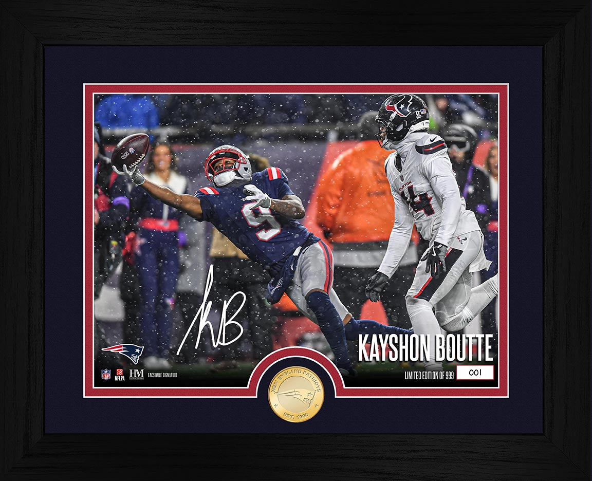 Kayshon Boutte New England Patriots Bronze Coin Photo Mint