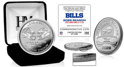 Buffalo Bills Inaugural Game at Highmark Stadium Silver-Plated Matchup Coin