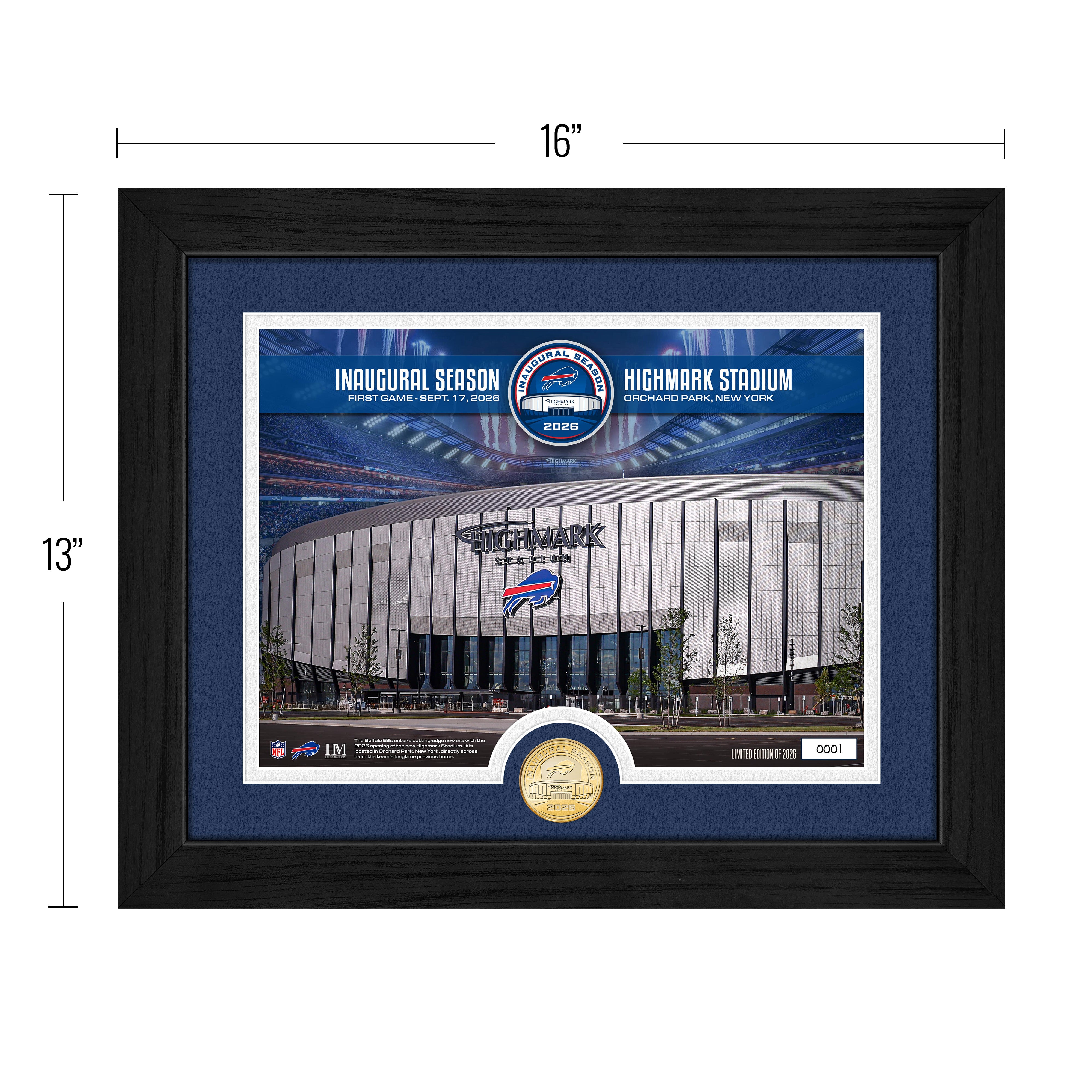 Buffalo Bills Highmark Stadium Inaugural Season Bronze Coin Photo Mint