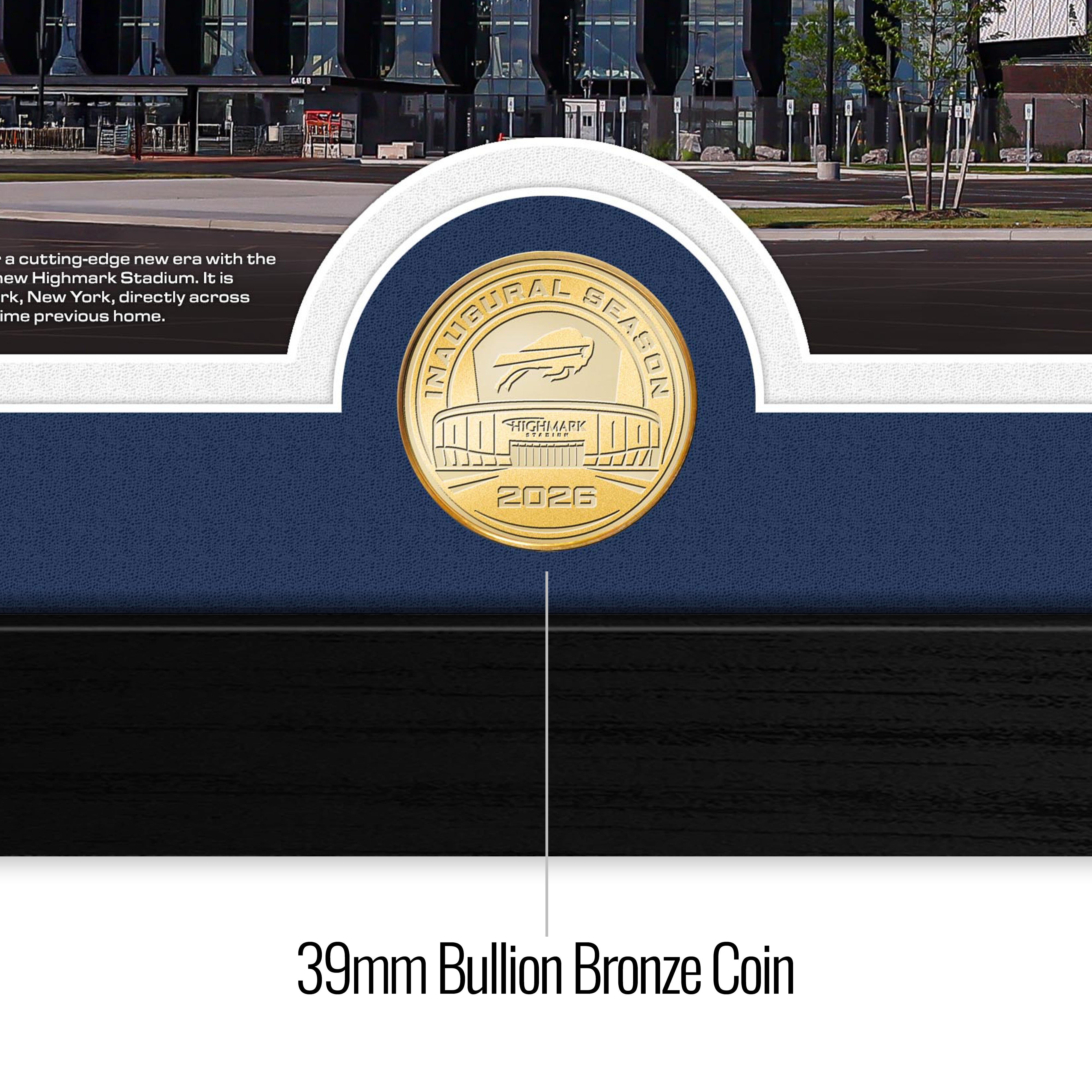 Buffalo Bills Highmark Stadium Inaugural Season Bronze Coin Photo Mint