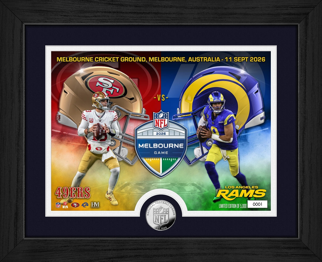 2026 NFL International Games Week 1 49ers vs Rams Melbourne Silver Coin Photo Mint
