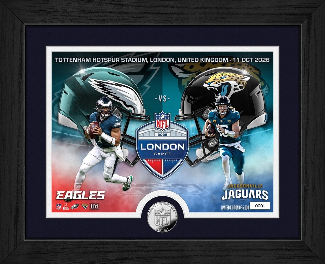 2026 NFL International Games Week 5 Eagles vs Jaguars London Silver Coin Photo Mint