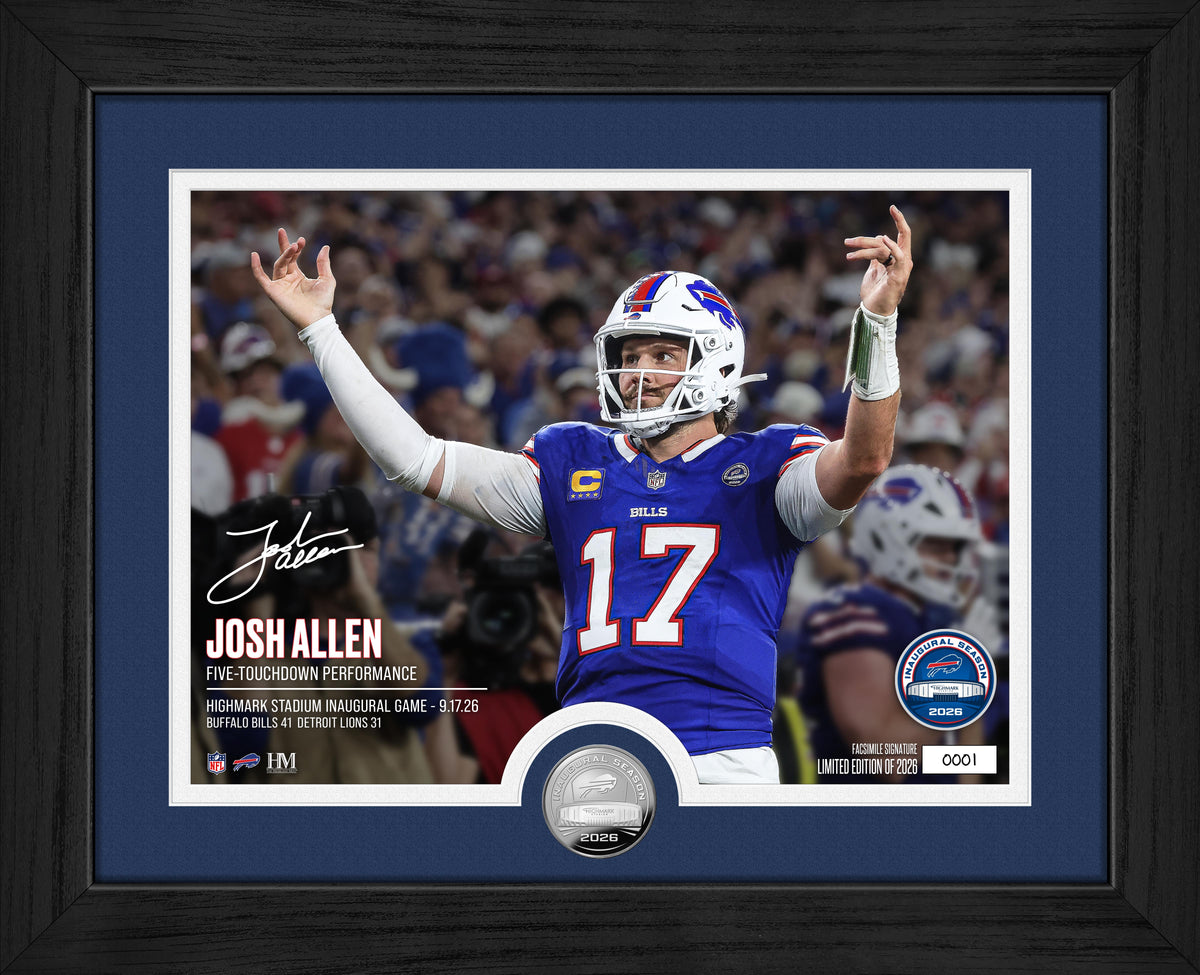Josh Allen Highmark Stadium Inaugural Game Silver Coin Photo Mint