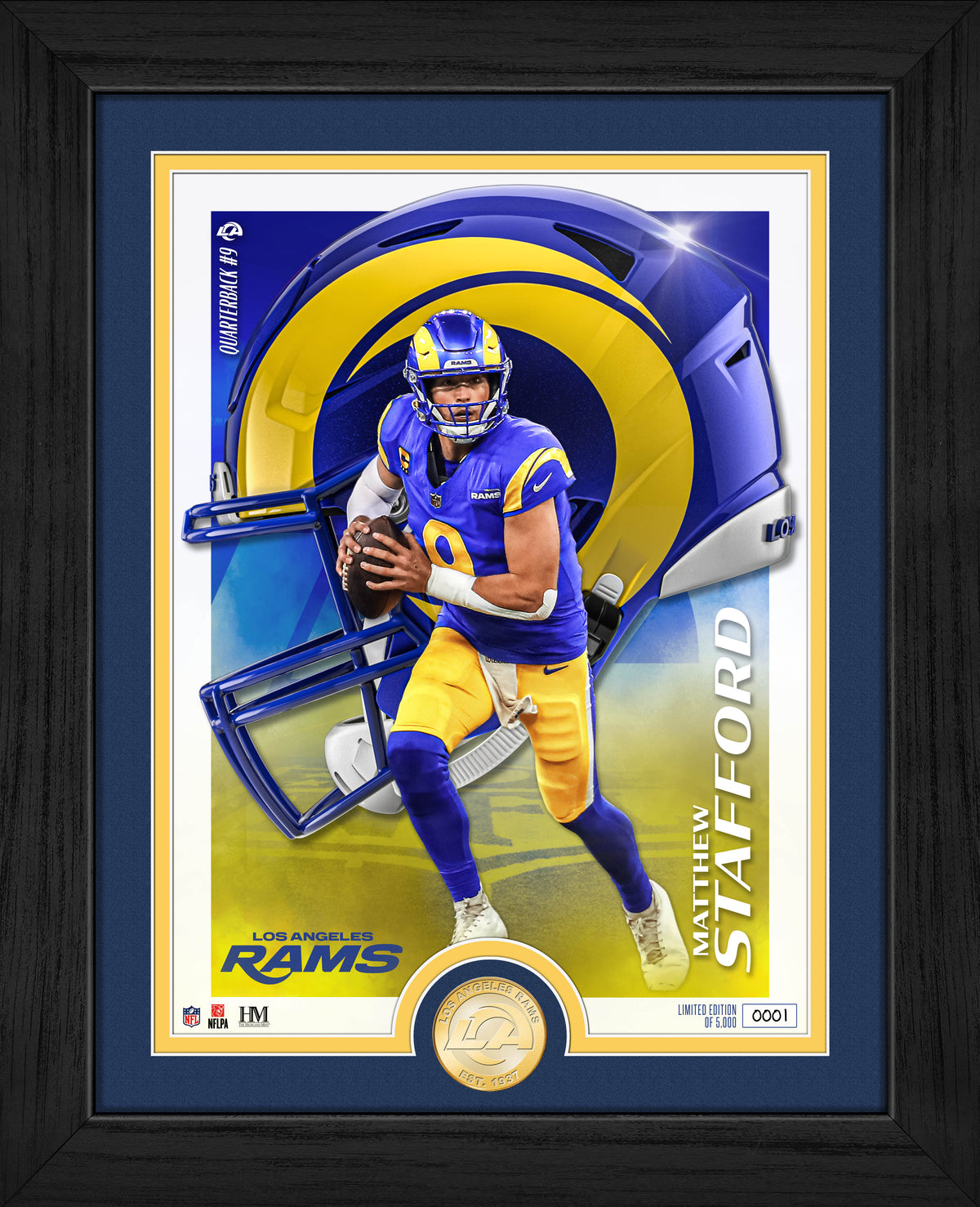Matt Stafford Challenger Bronze Coin Photo Mint