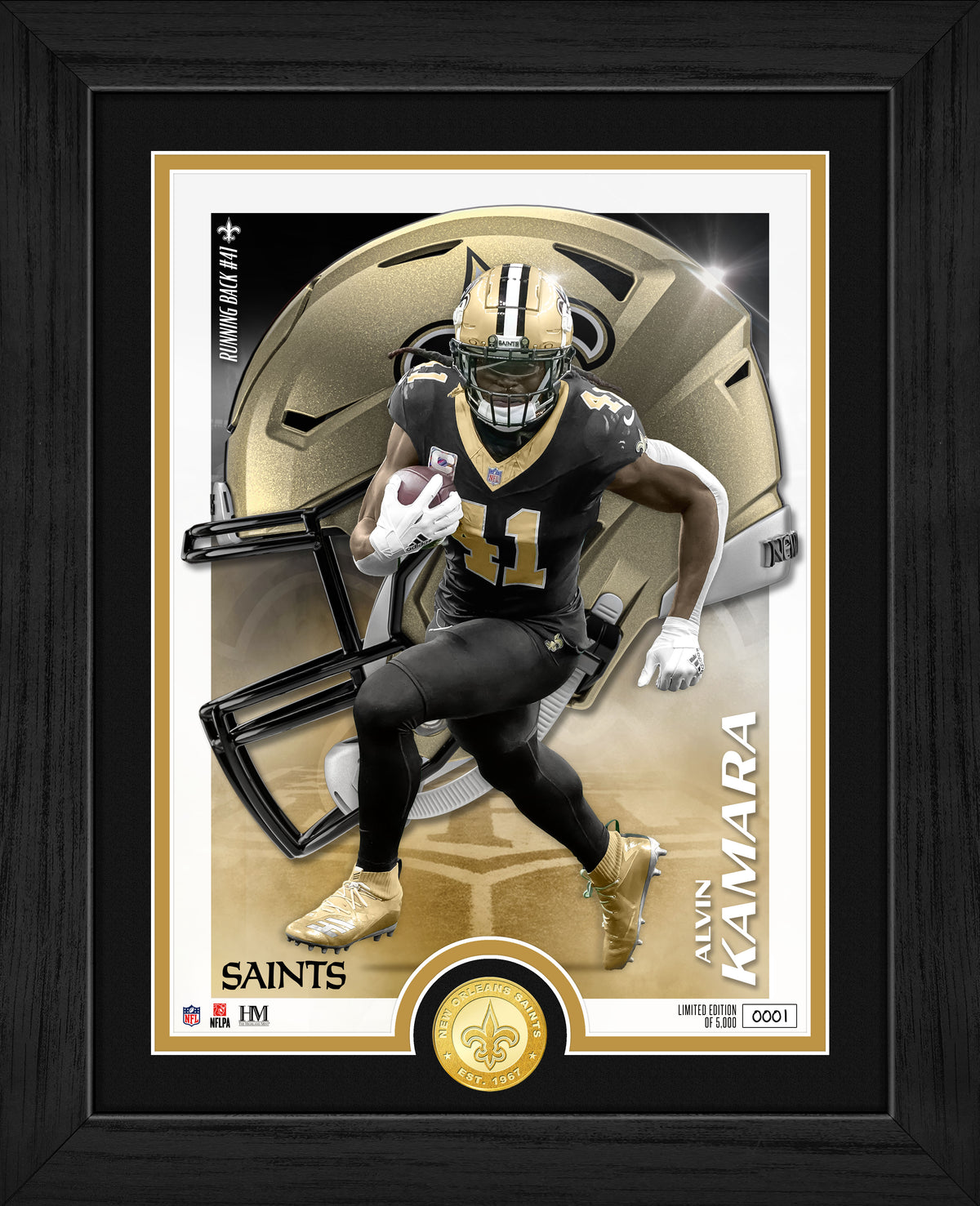 Alvin Kamara Challenger Bronze Coin Photo Mint