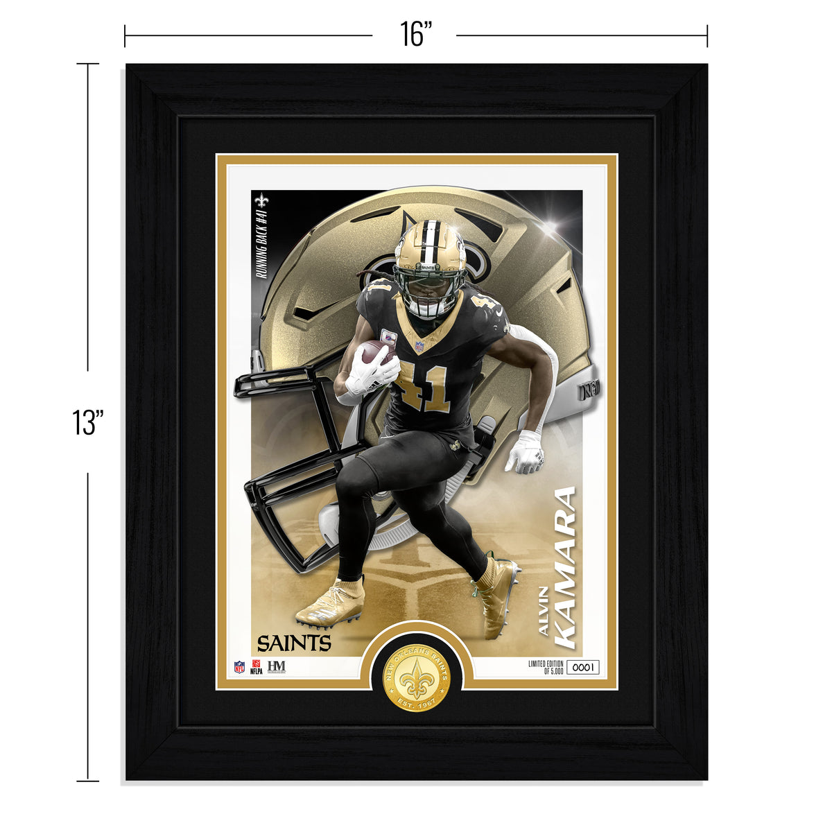 Alvin Kamara Challenger Bronze Coin Photo Mint