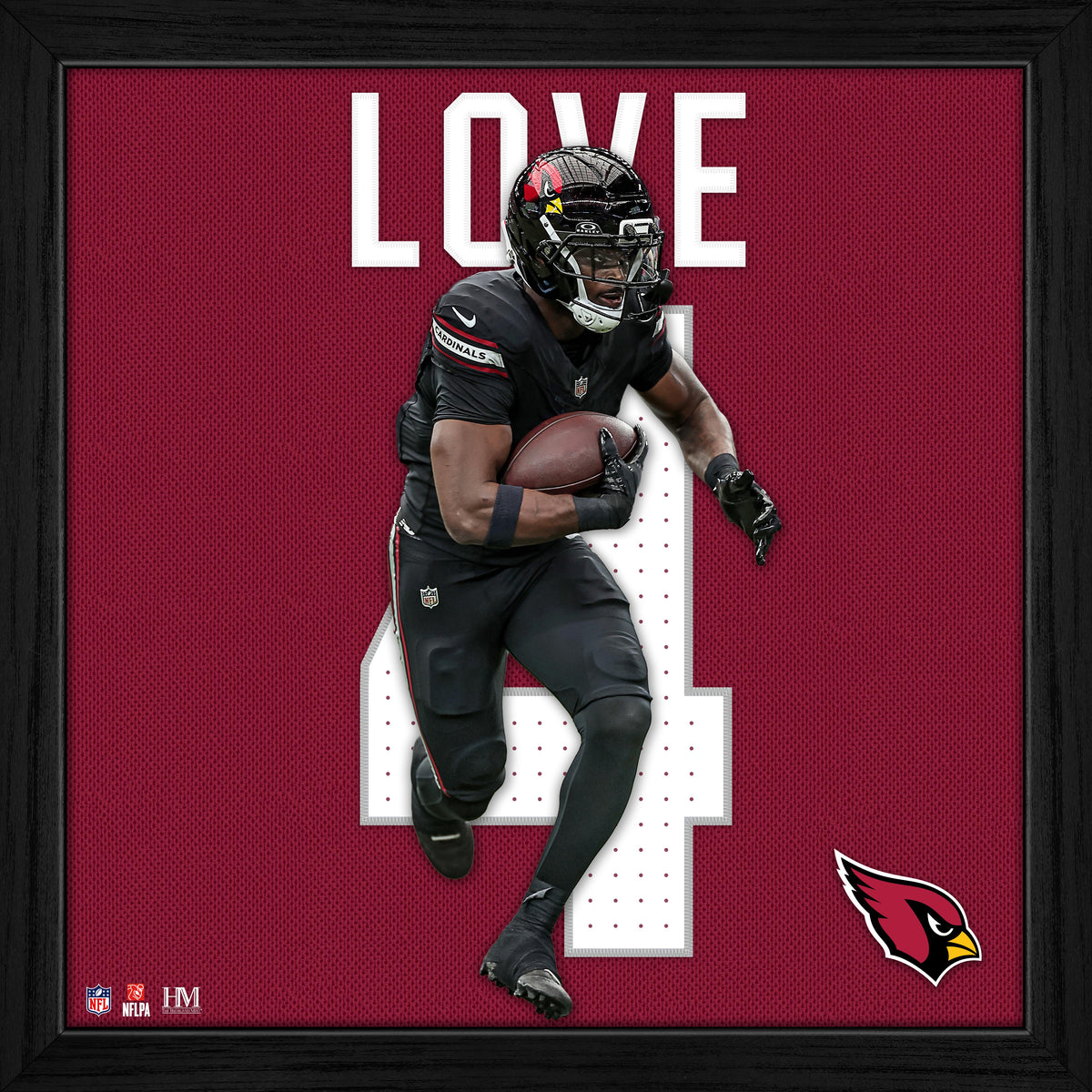 Jeremiyah Love Arizona Cardinals Impact Jersey Frame