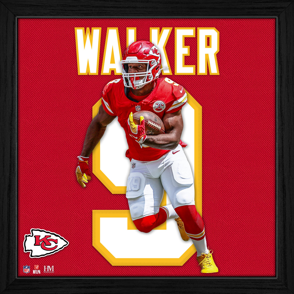Kenneth Walker III Kansas City Chiefs Impact Jersey Frame