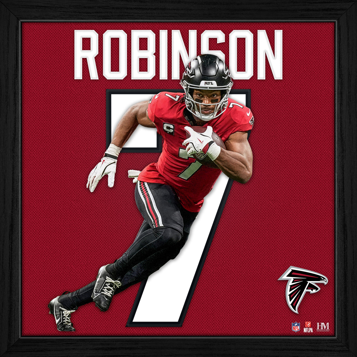Bijan Robinson Atlanta Falcons Impact Jersey Frame