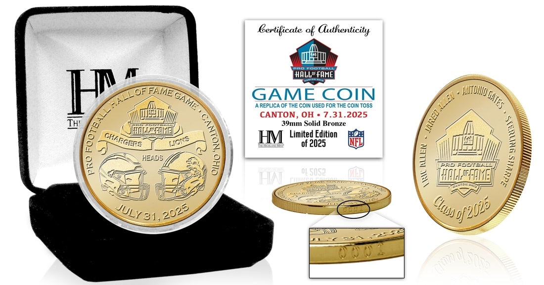 2025 Hall of Fame Game Bronze Flip Coin