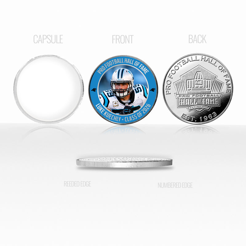 Luke Kuechly 2026 NFL Hall of Fame Induction Silver Plated Coin