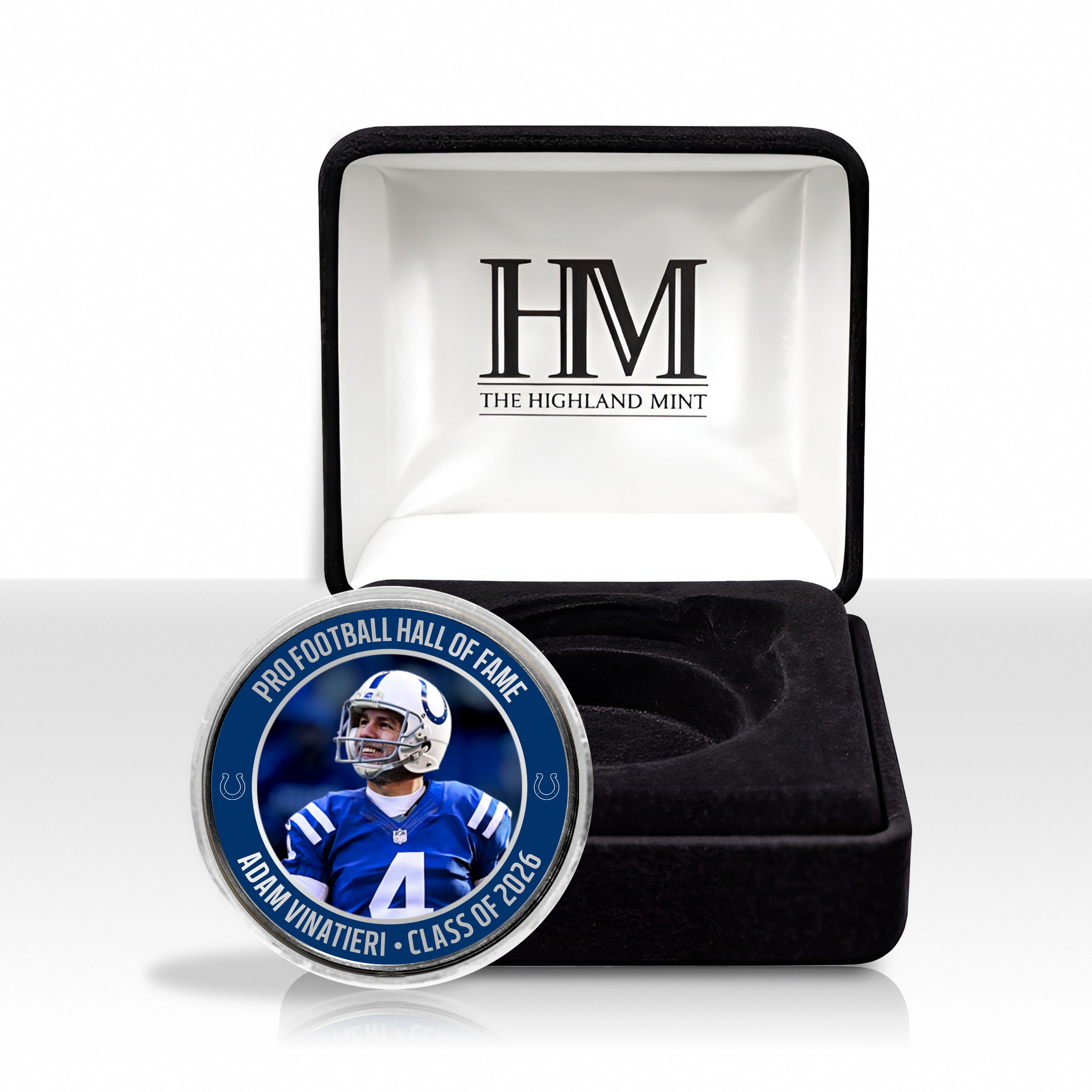 Adam Vinatieri Colts 2026 NFL Hall of Fame Induction Silver Plated Coin