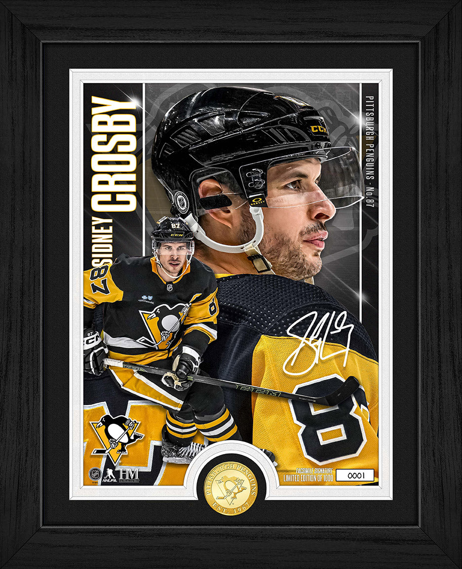 Sidney Crosby Pittsburgh Penguins Bronze Coin Artist Proof Photo Mint