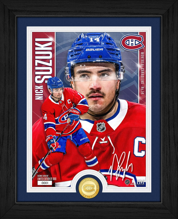 Nick Suzuki Montreal Canadiens Bronze Coin Artist Proof Photo Mint