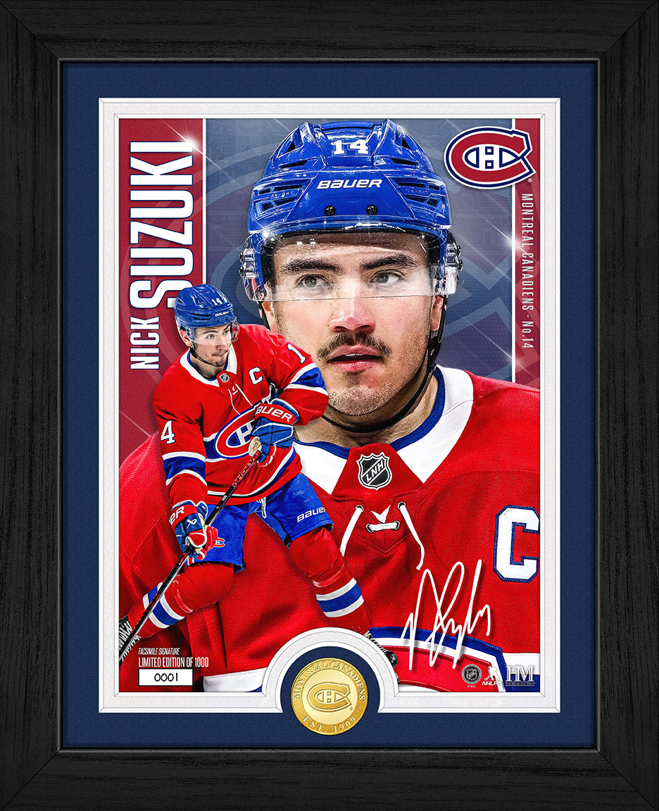 Nick Suzuki Montreal Canadiens Bronze Coin Artist Proof Photo Mint