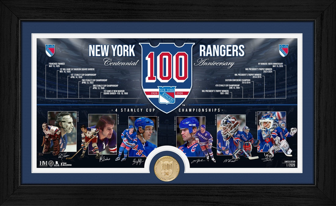 New York Rangers 100th Anniversary Bronze Coin Timeline Photomint
