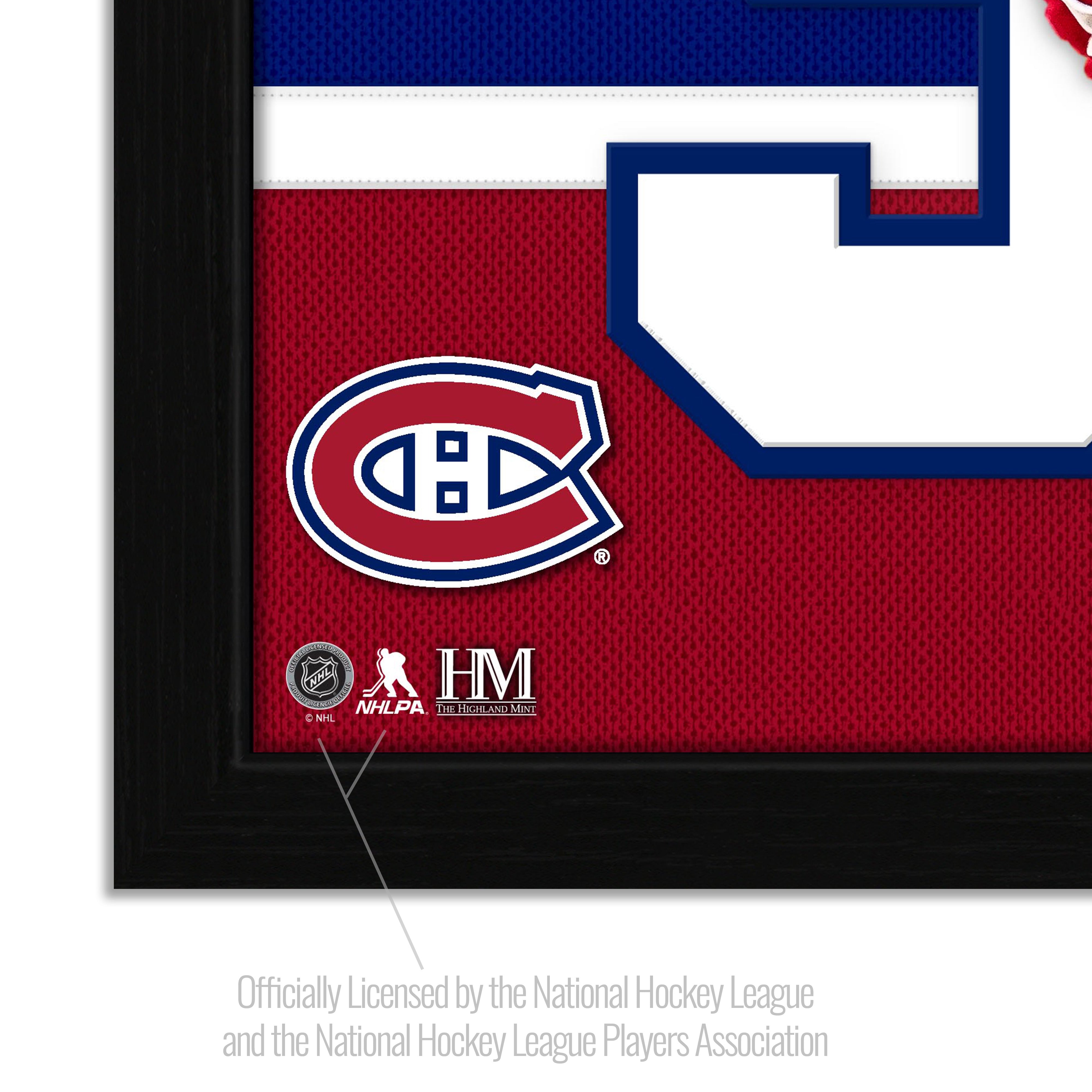 Ivan Demidov Montreal Canadiens Impact Jersey Frame