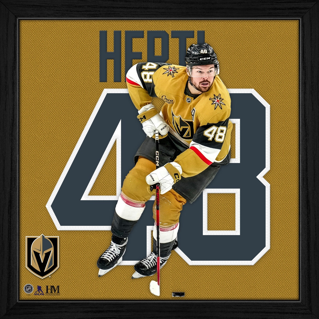 Tomas Hertl Vegas Golden Knights Impact Jersey Frame